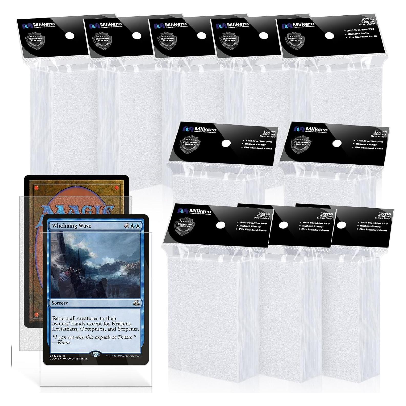 Fundas para cartas Mlikero 1000 unidades claras mate