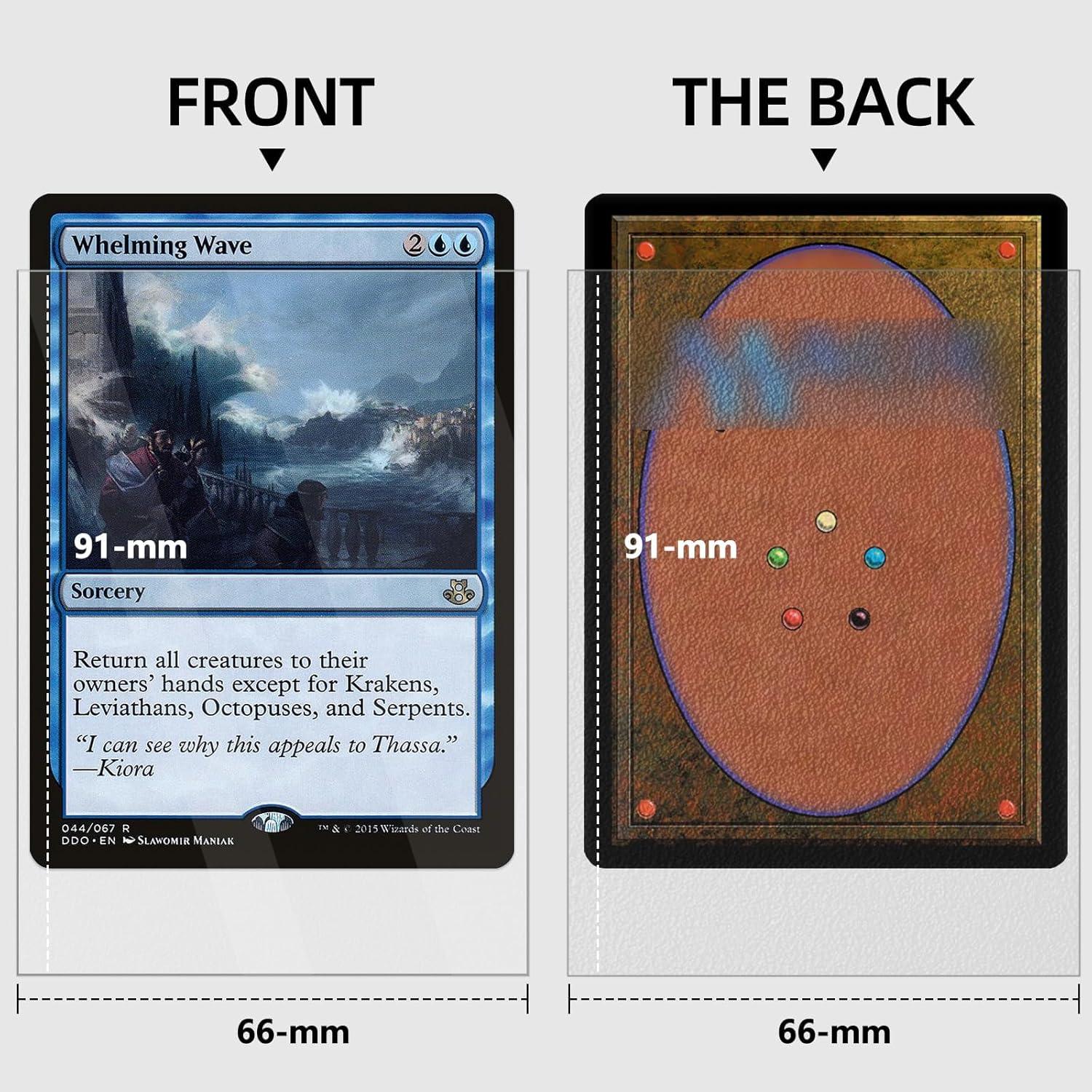 Fundas para cartas Mlikero 1000 unidades claras mate