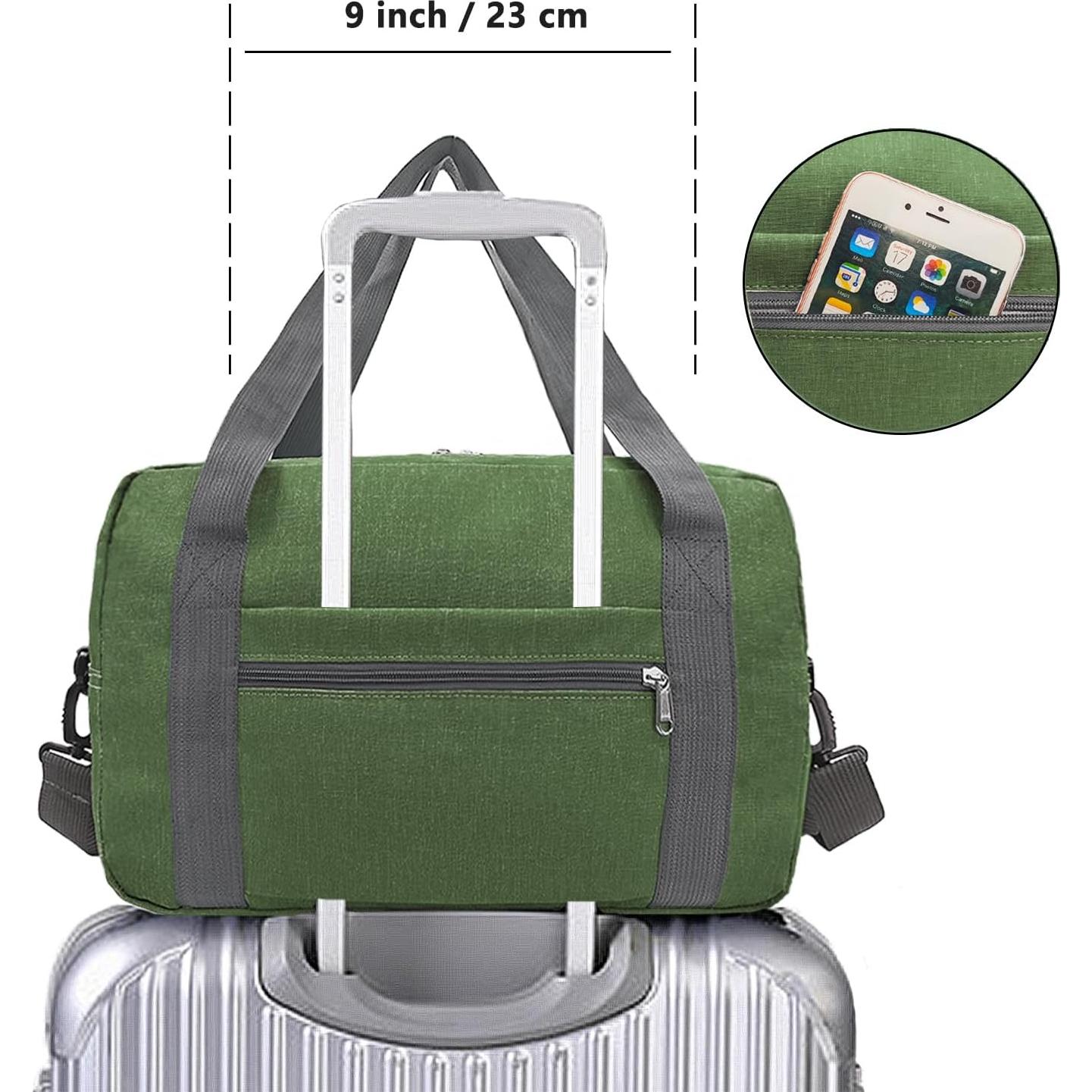 Bolsa de Mano Plegable 20L Verde Lifwimner para Viaje