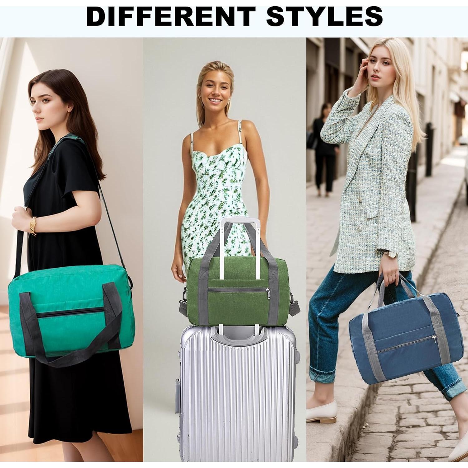 Bolsa de Mano Plegable 20L Verde Lifwimner para Viaje