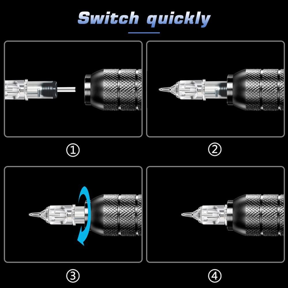 Agujas de Cartucho para Tatuaje CINRA 20Pcs #12 Liner Redondo