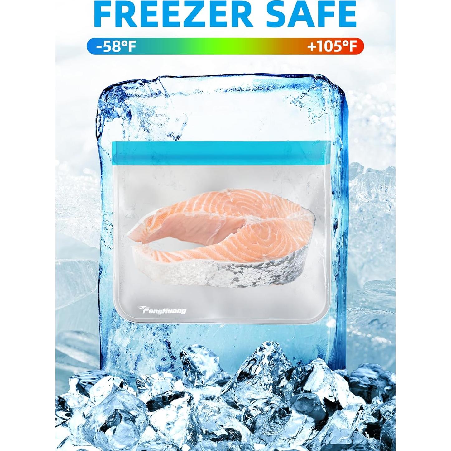 24 Bolsas Reutilizables FENGHUANG para Almacenamiento de Alimentos