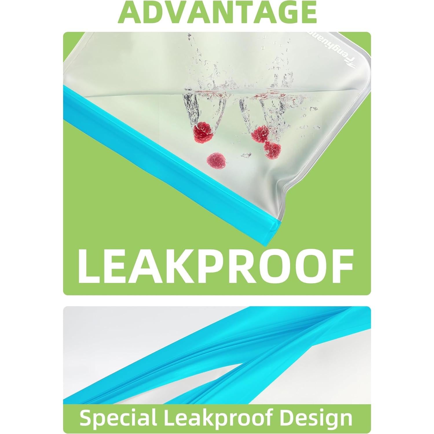 24 Bolsas Reutilizables FENGHUANG para Almacenamiento de Alimentos