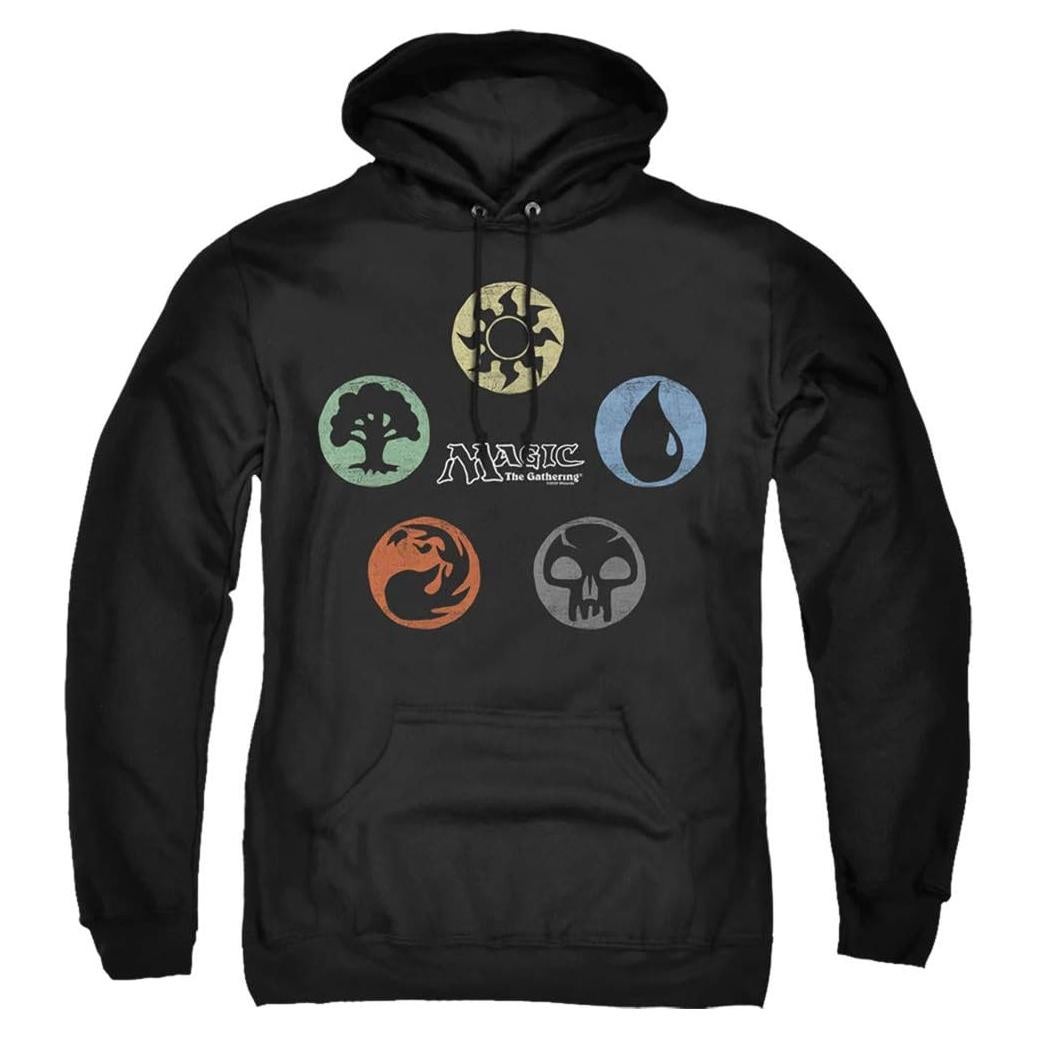 Sudadera Unisex Magic The Gathering 5 Colores con Capucha