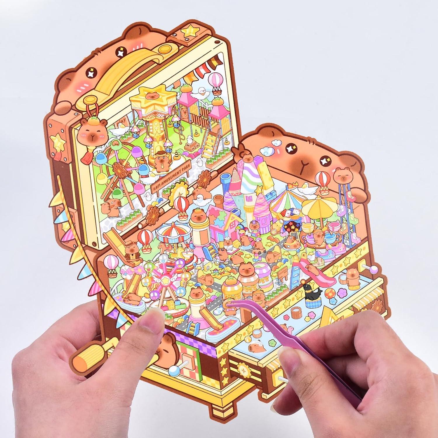 5 Sets de Pegatinas 3D Capybara HOMICO - Mini Casa DIY