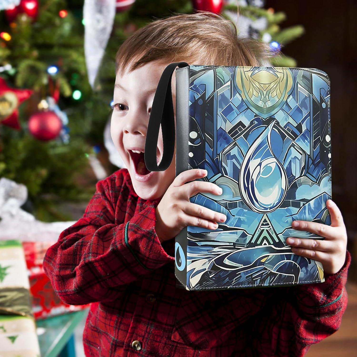 Carpeta de cartas EYEGLEAM 720 cartas Azul 9 bolsillos