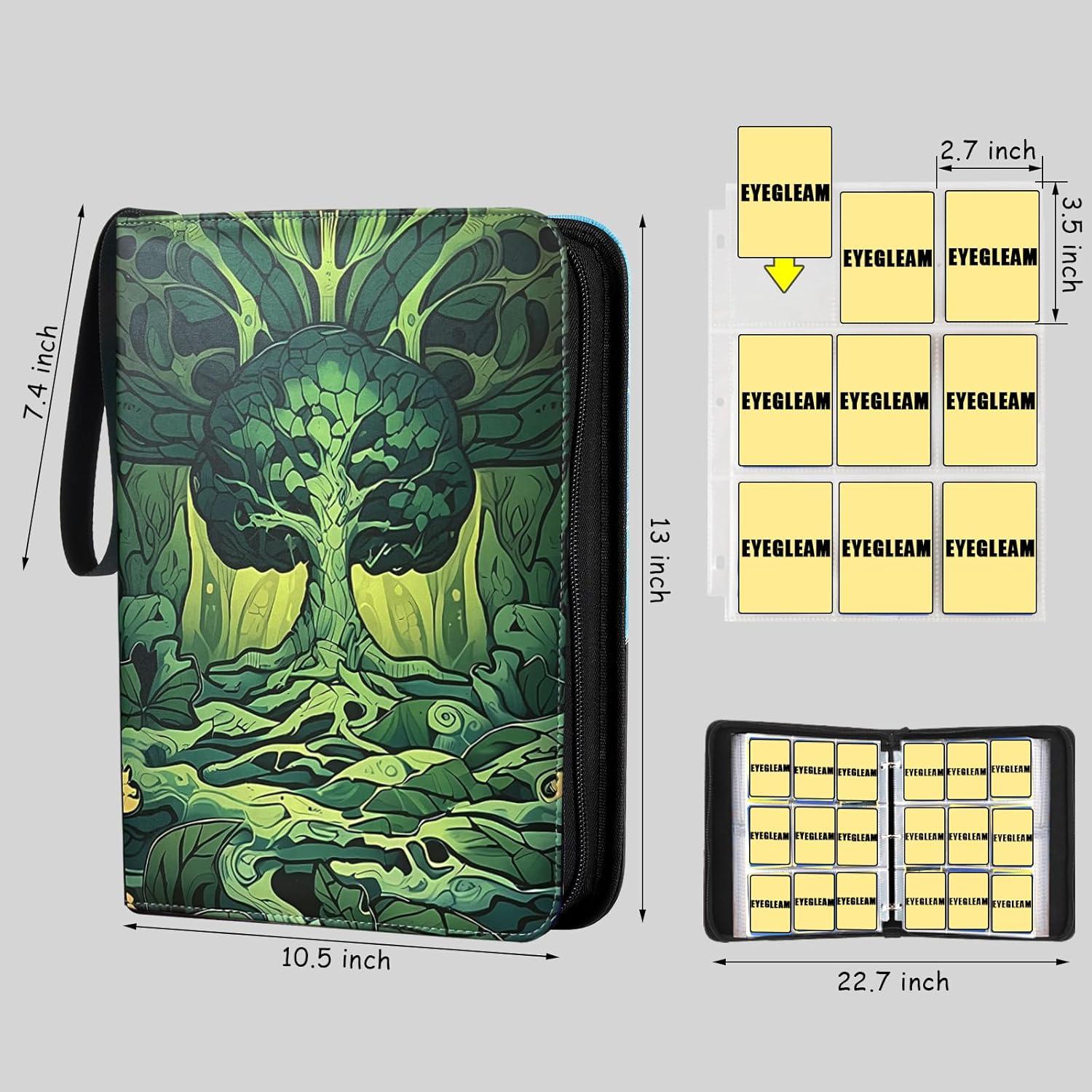 Carpeta de cartas coleccionables EYEGLEAM 720 cartas Verde