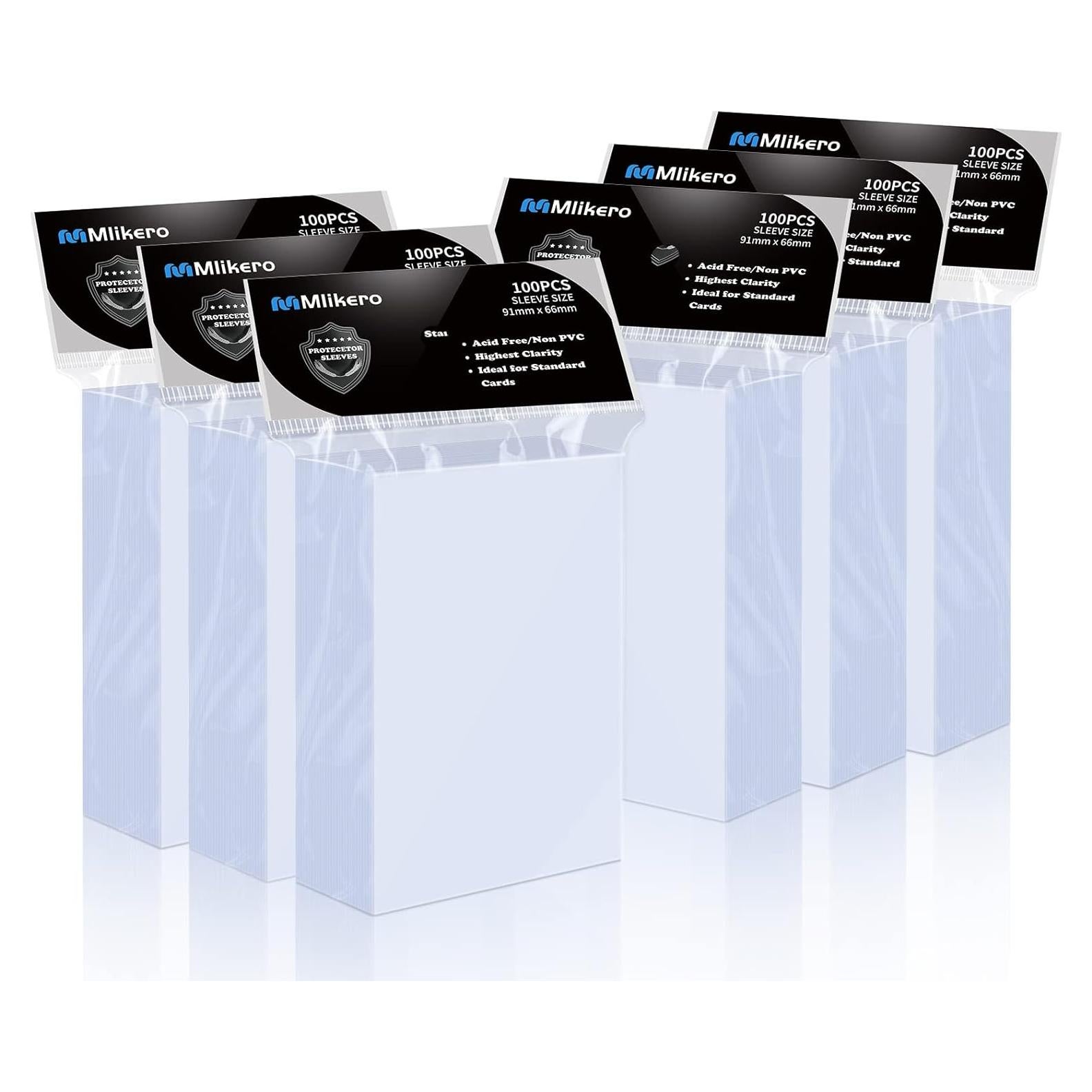 Fundas para Cartas Mlikero 600 Unidades 66x91mm Transparentes