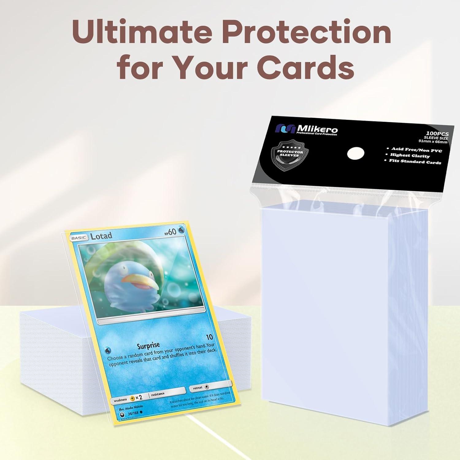 3000 Fundas para Cartas Mlikero 66x91mm Transparentes