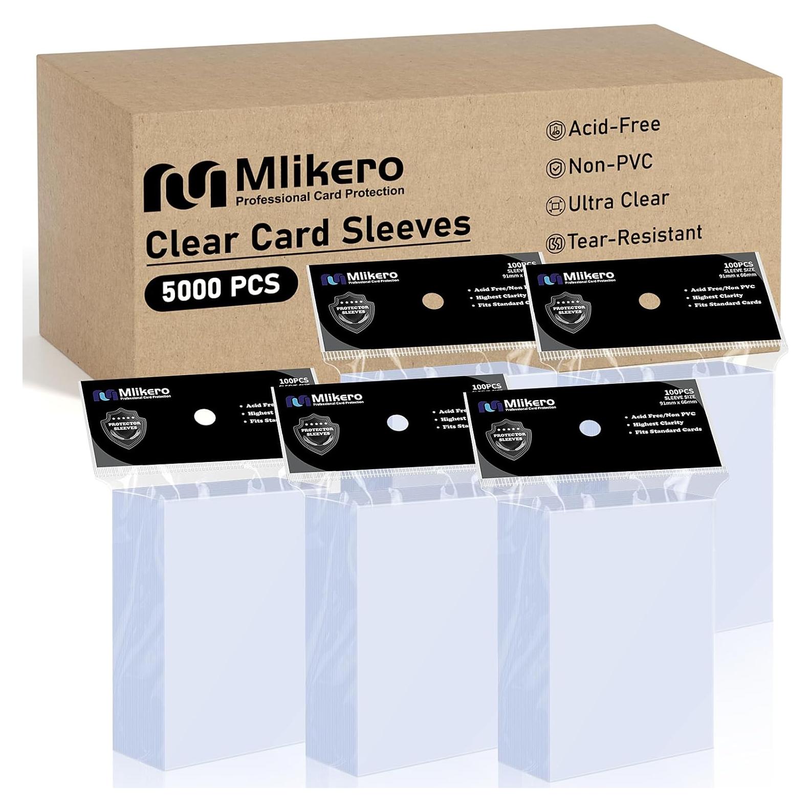 5000 Fundas para Cartas Mlikero 66x91mm Transparentes