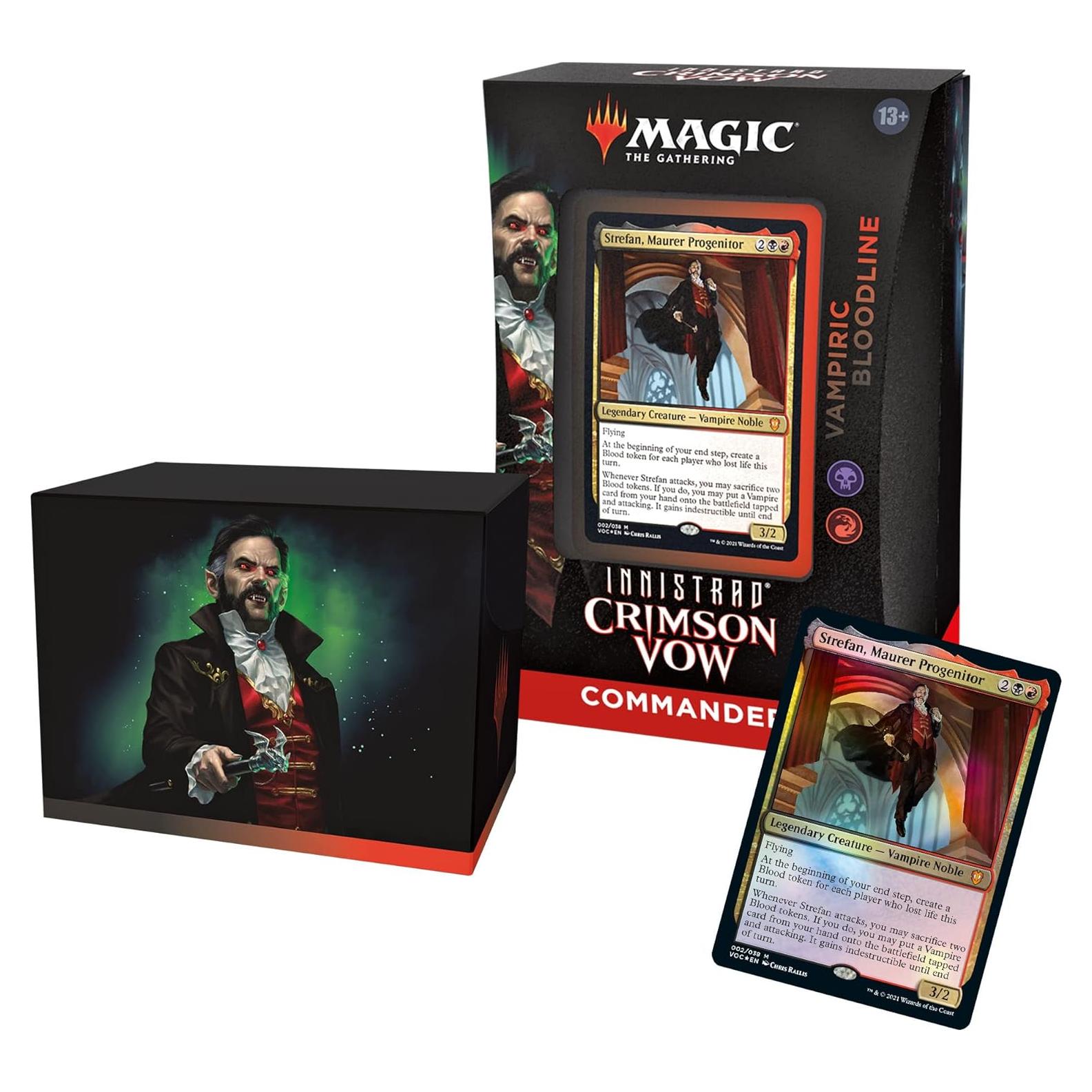Magic: The Gathering Innistrad: Crimson Vow Commander Deck – Vampiric Bloodline (Black-Red)