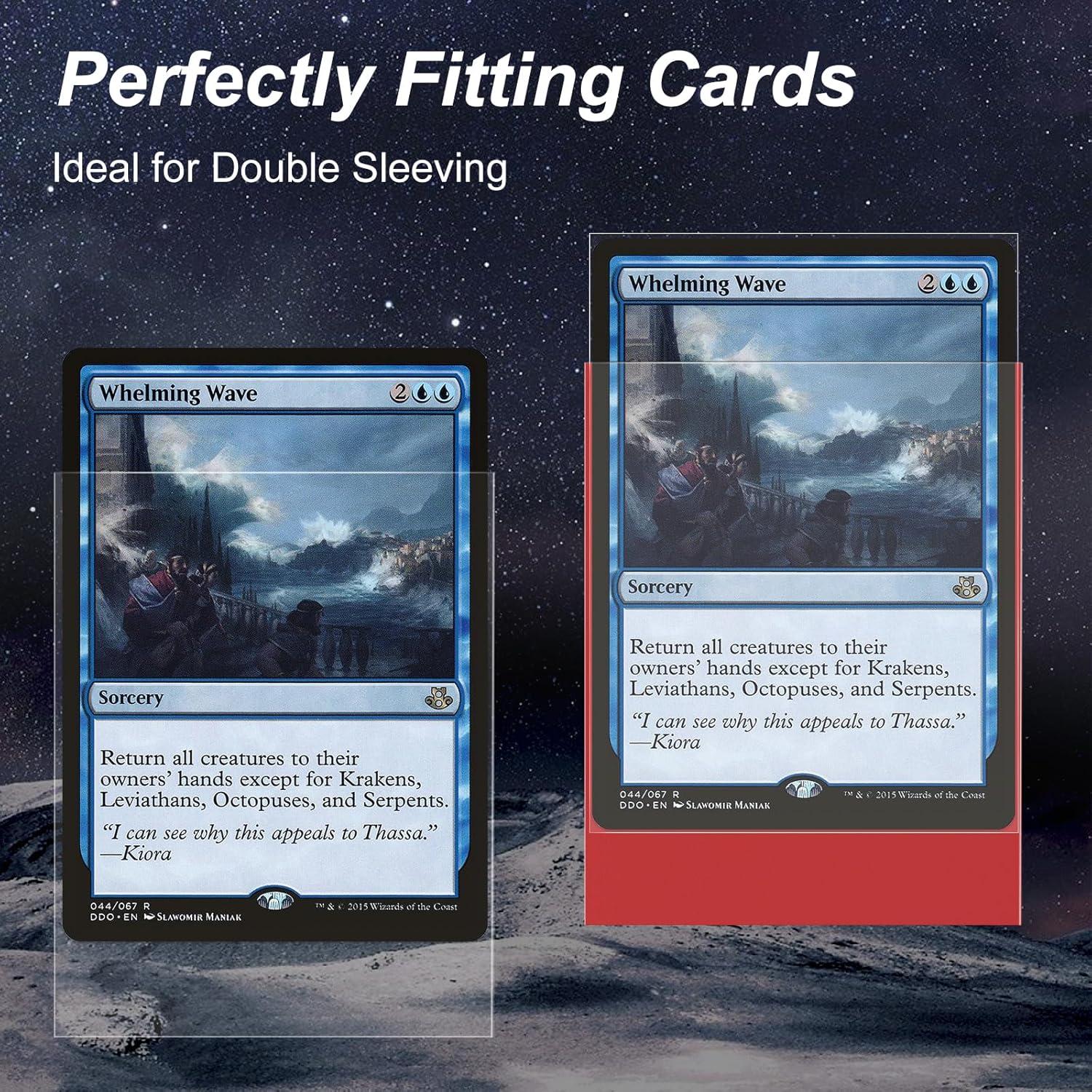 Paquete 400 fundas cartas Mlikero rojas mate y interiores