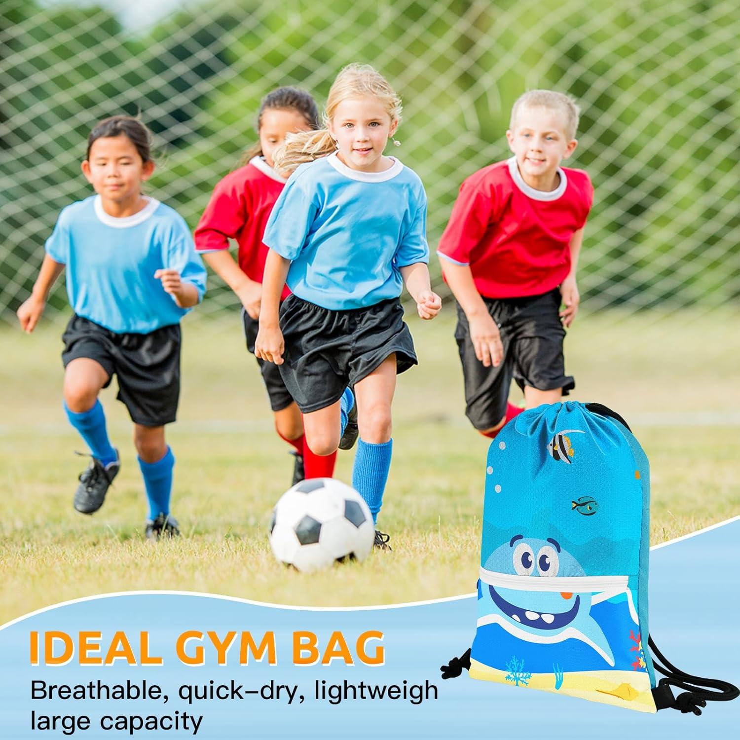 Mochila con cordón Slohif Gran Tiburón Impermeable 12L