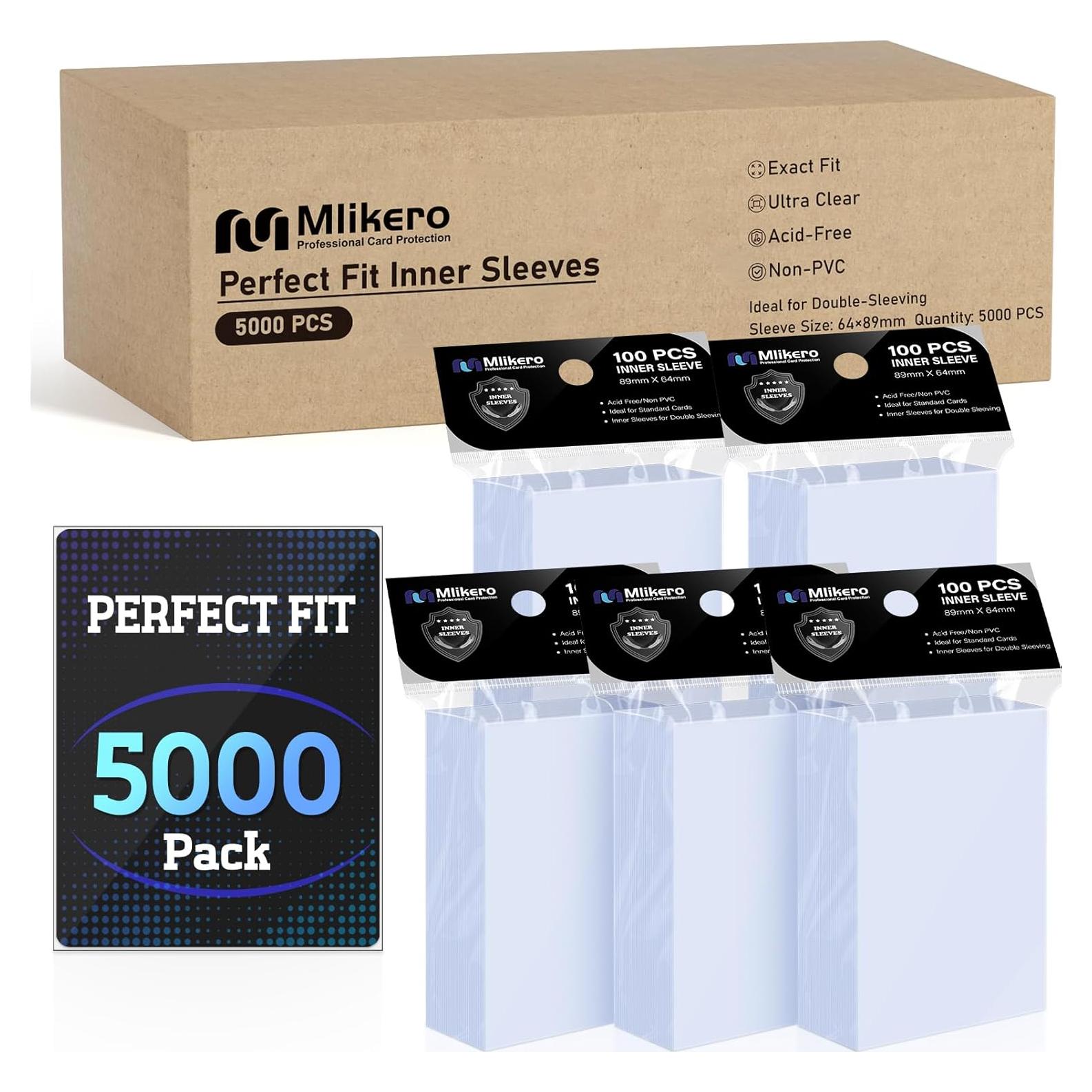 Paquete de 5000 Fundas Internas Mlikero para Cartas TCG