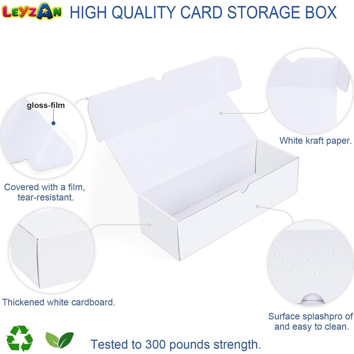 Caja de Almacenamiento Leyzan para Cartas Estándar - 8 Piezas