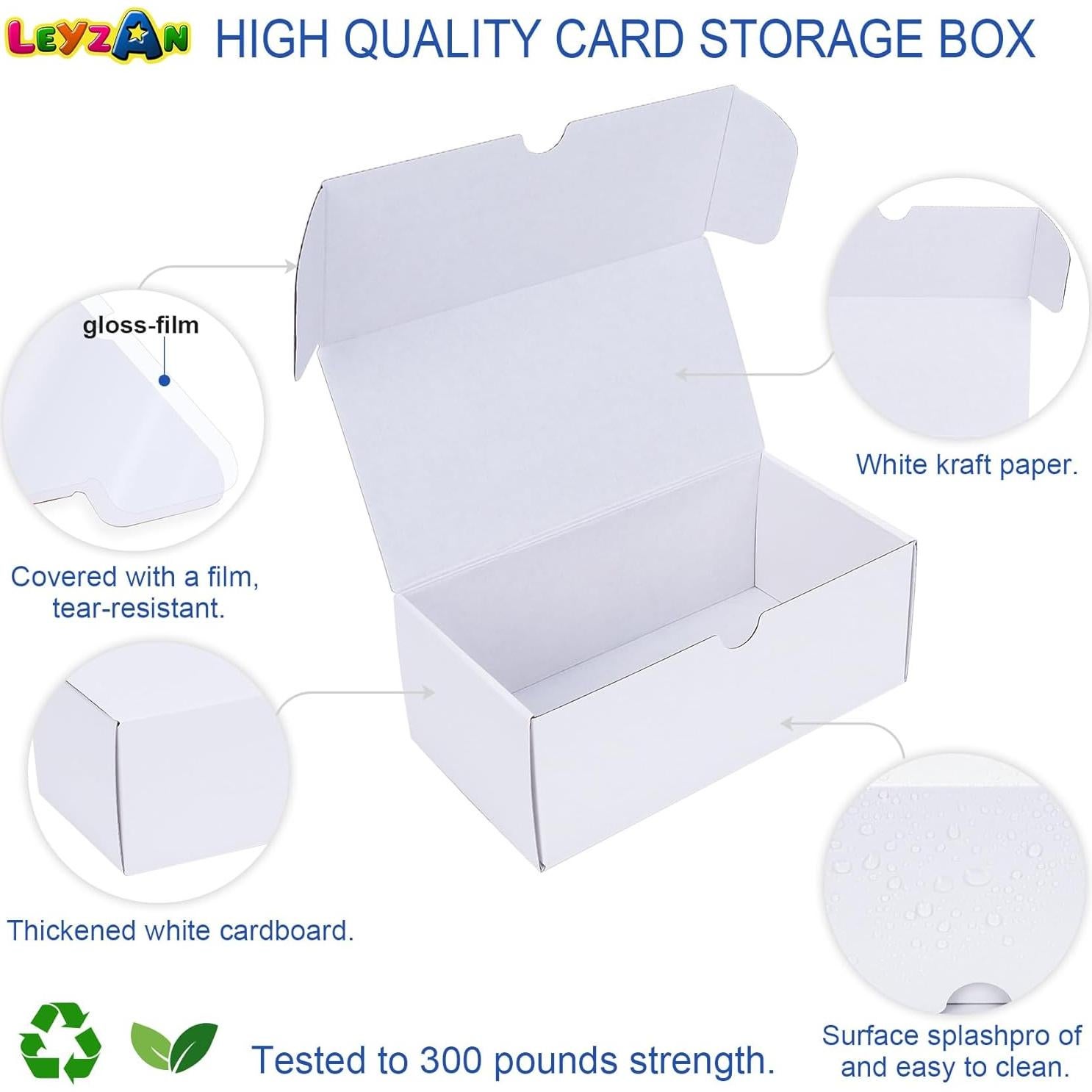 Caja de Almacenamiento Leyzan para 3200 Cartas - 8 Unidades