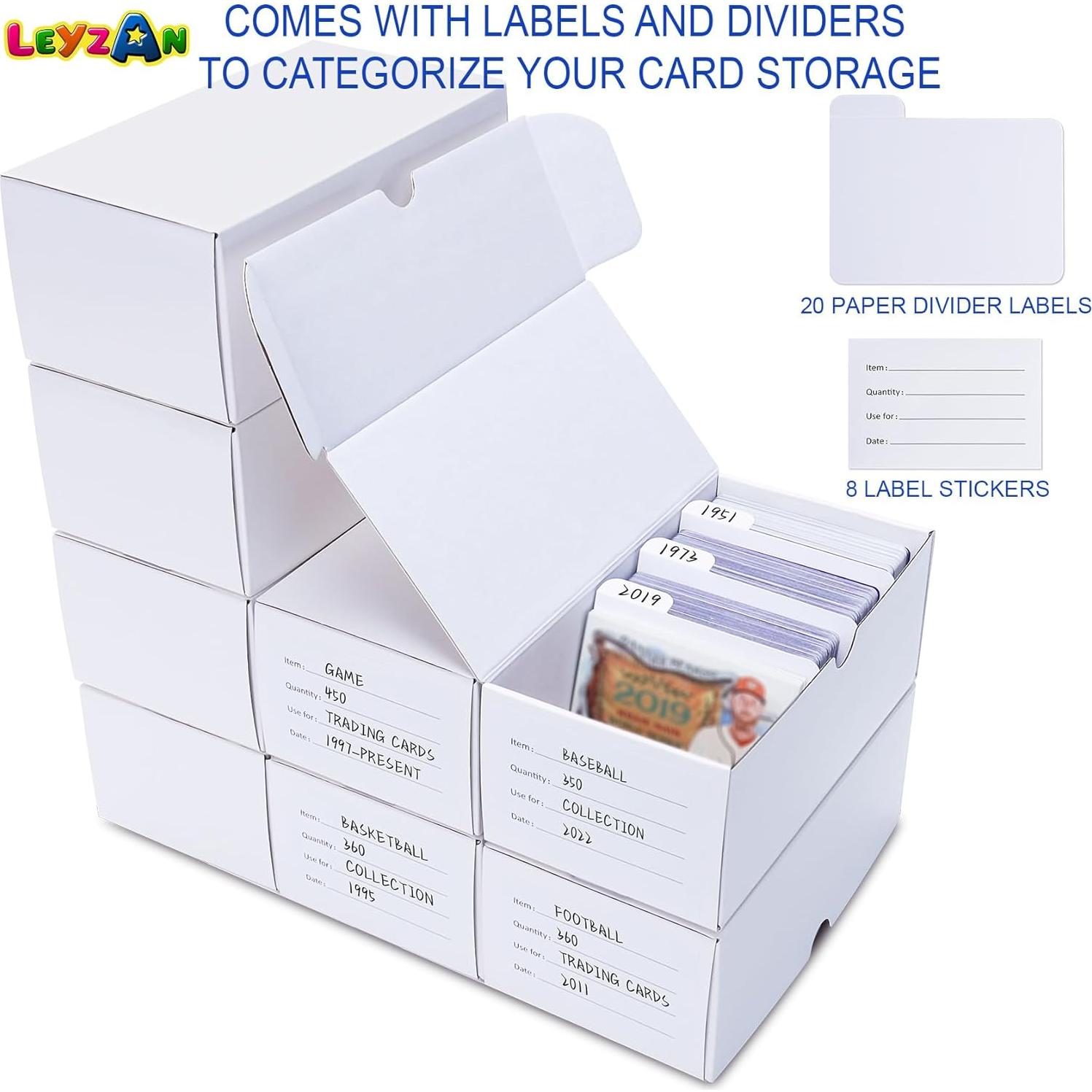 Caja de Almacenamiento Leyzan para 3200 Cartas - 8 Unidades