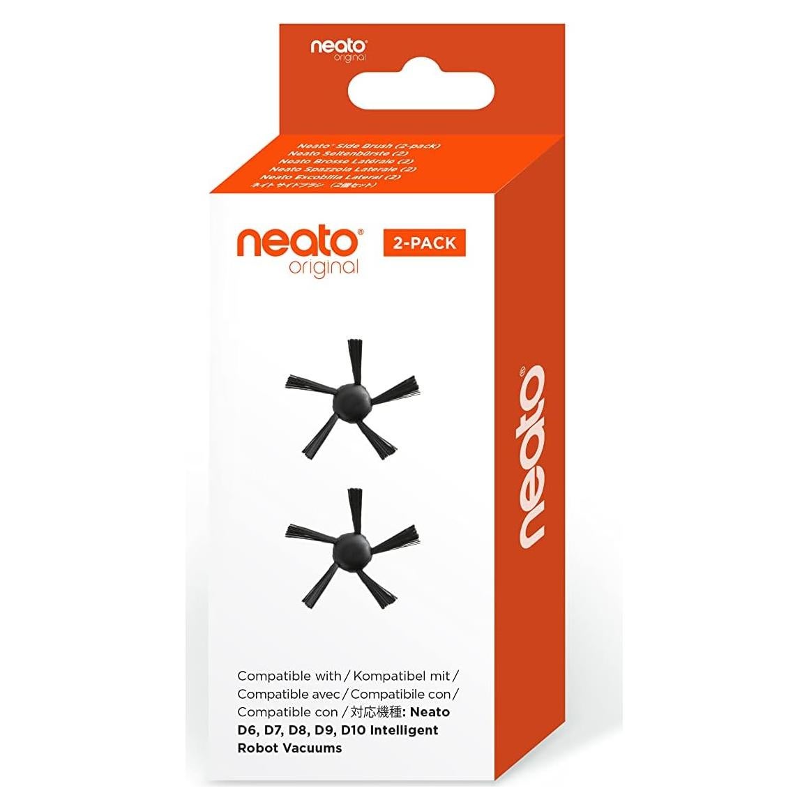 Cepillos Laterales Neato Robotics - Paquete de 2, Negro