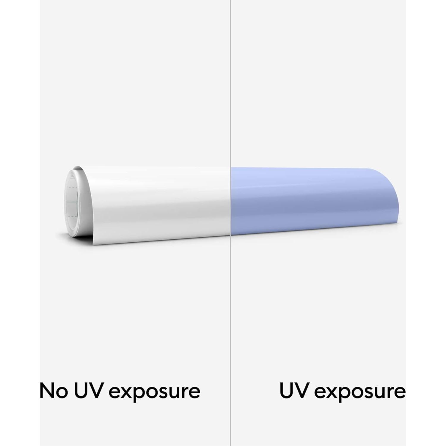 Vinilo Cricut Activado por UV 30.5x61 cm Blanco-Azul