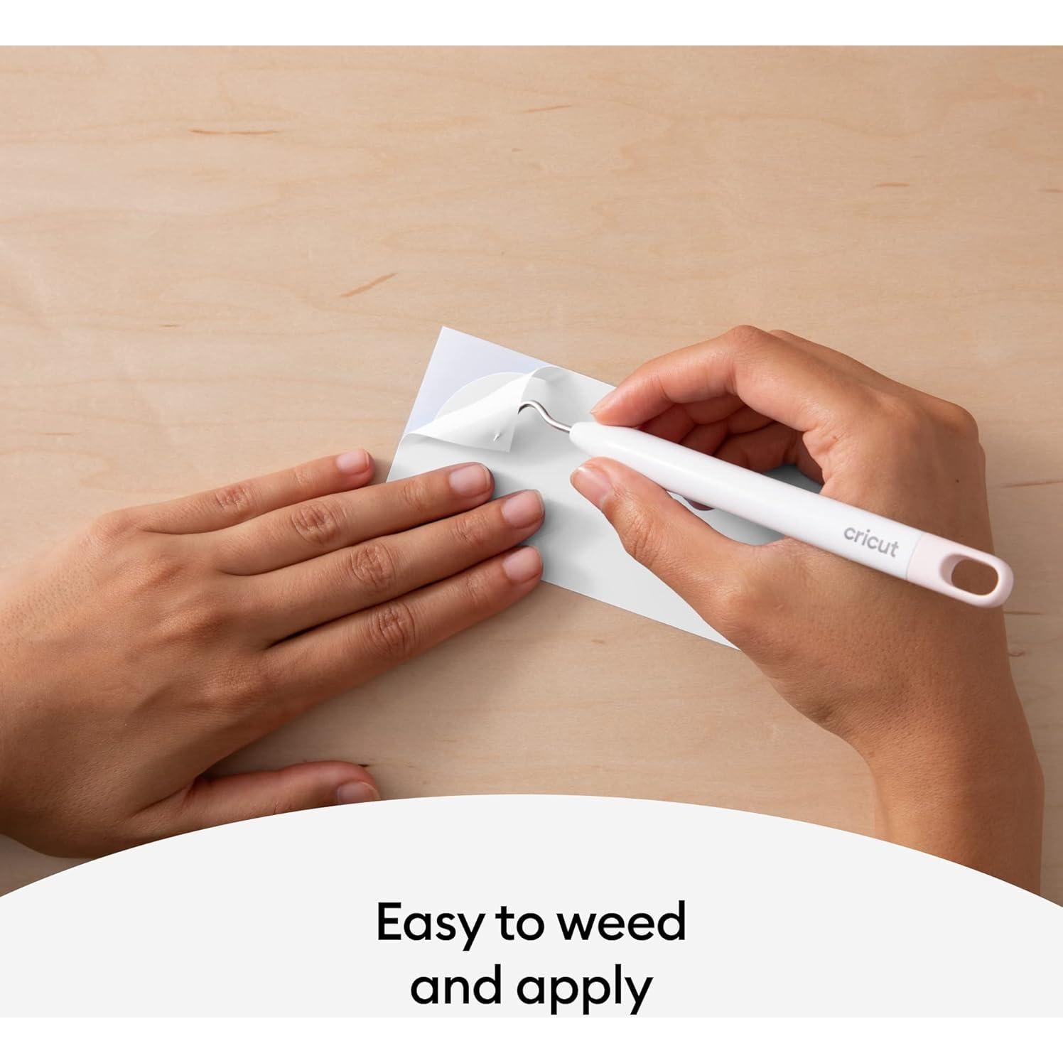 Vinilo Cricut Activado por UV 30.5x61 cm Blanco-Azul