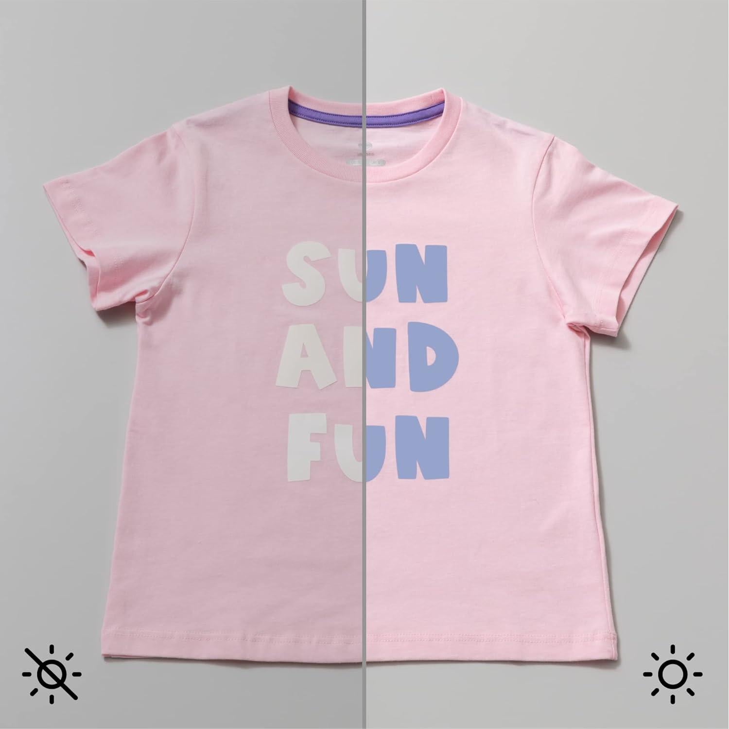 Vinilo Cricut Activado por UV 30.5x61 cm Blanco-Azul