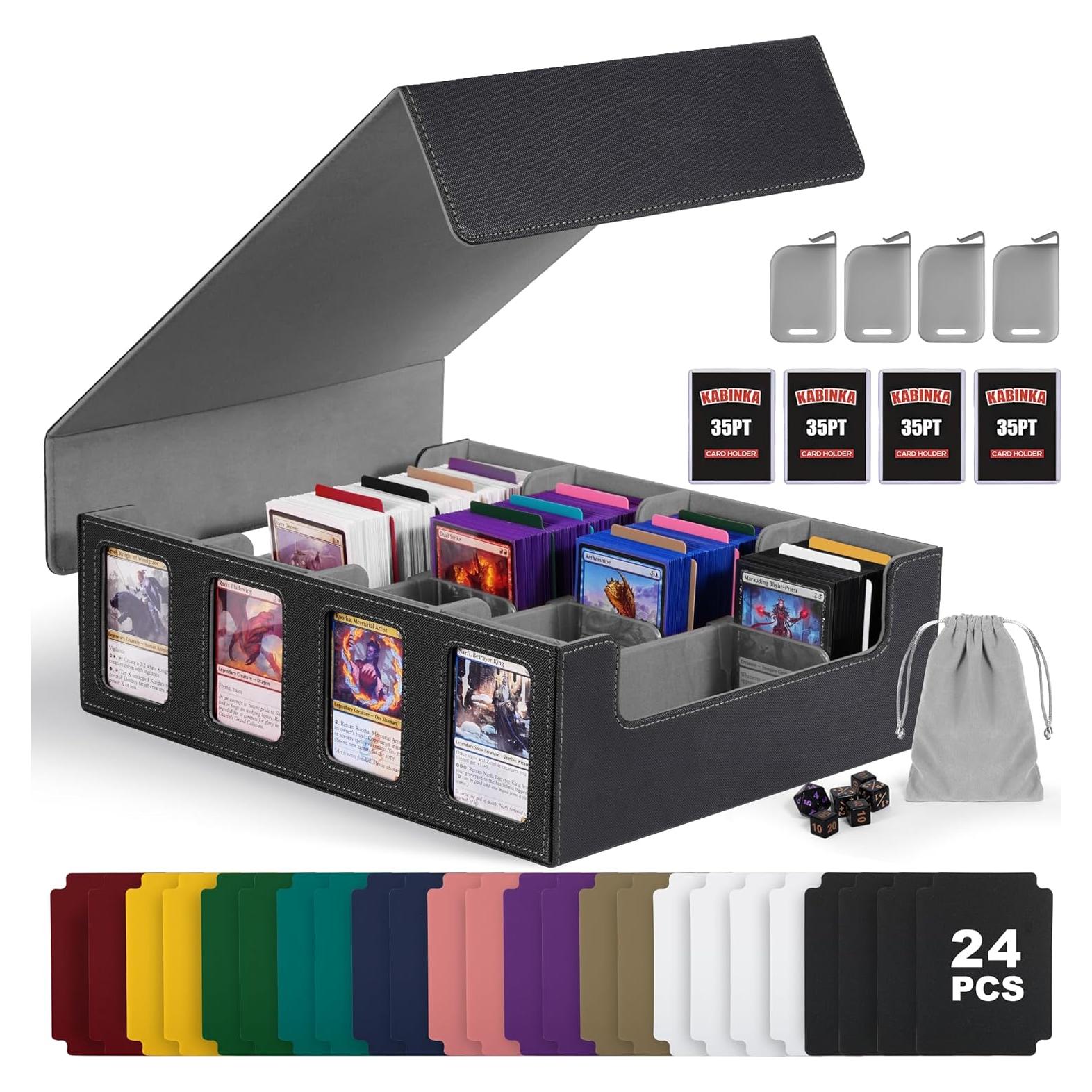 Caja de Almacenamiento de Cartas Kabinka Negra 2400+ Cartas