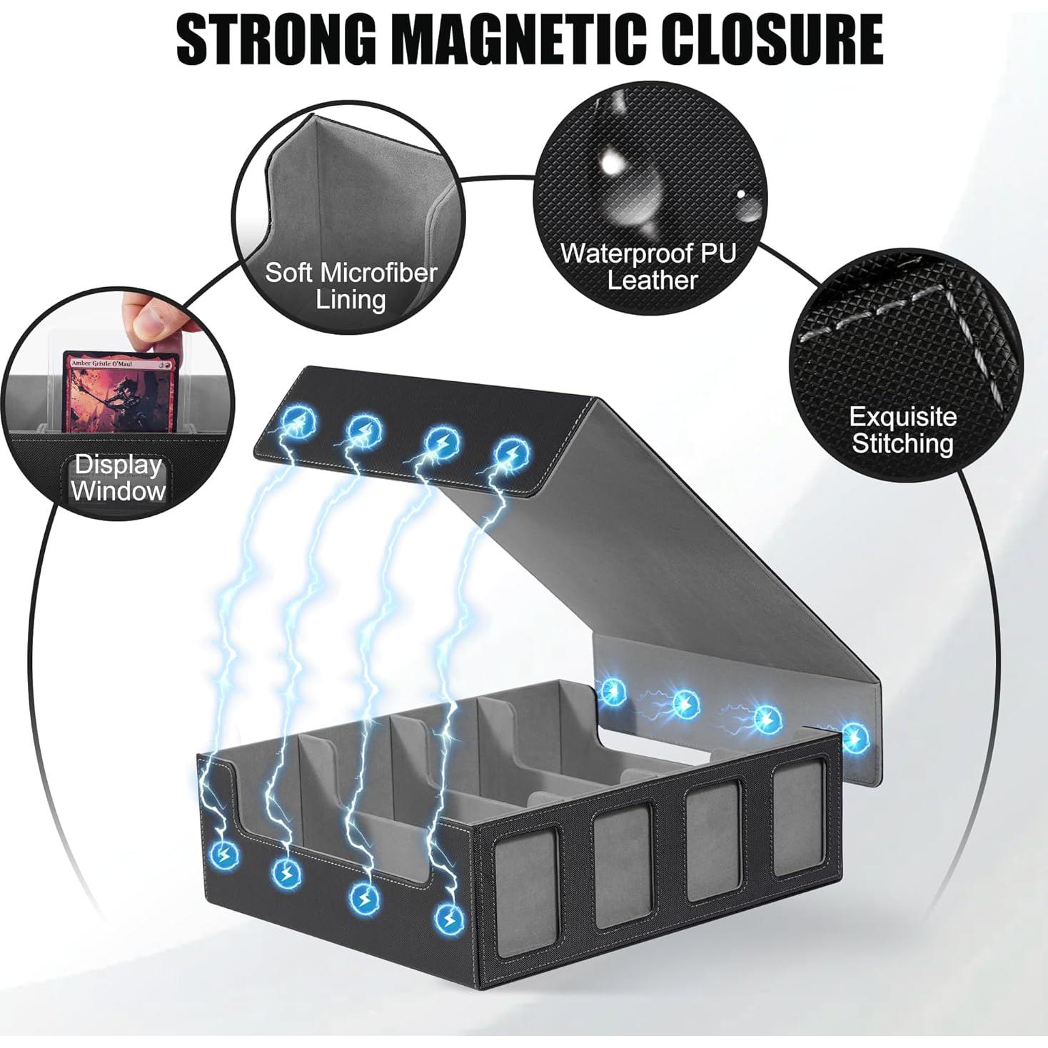 Caja de Almacenamiento de Cartas Kabinka Negra 2400+ Cartas