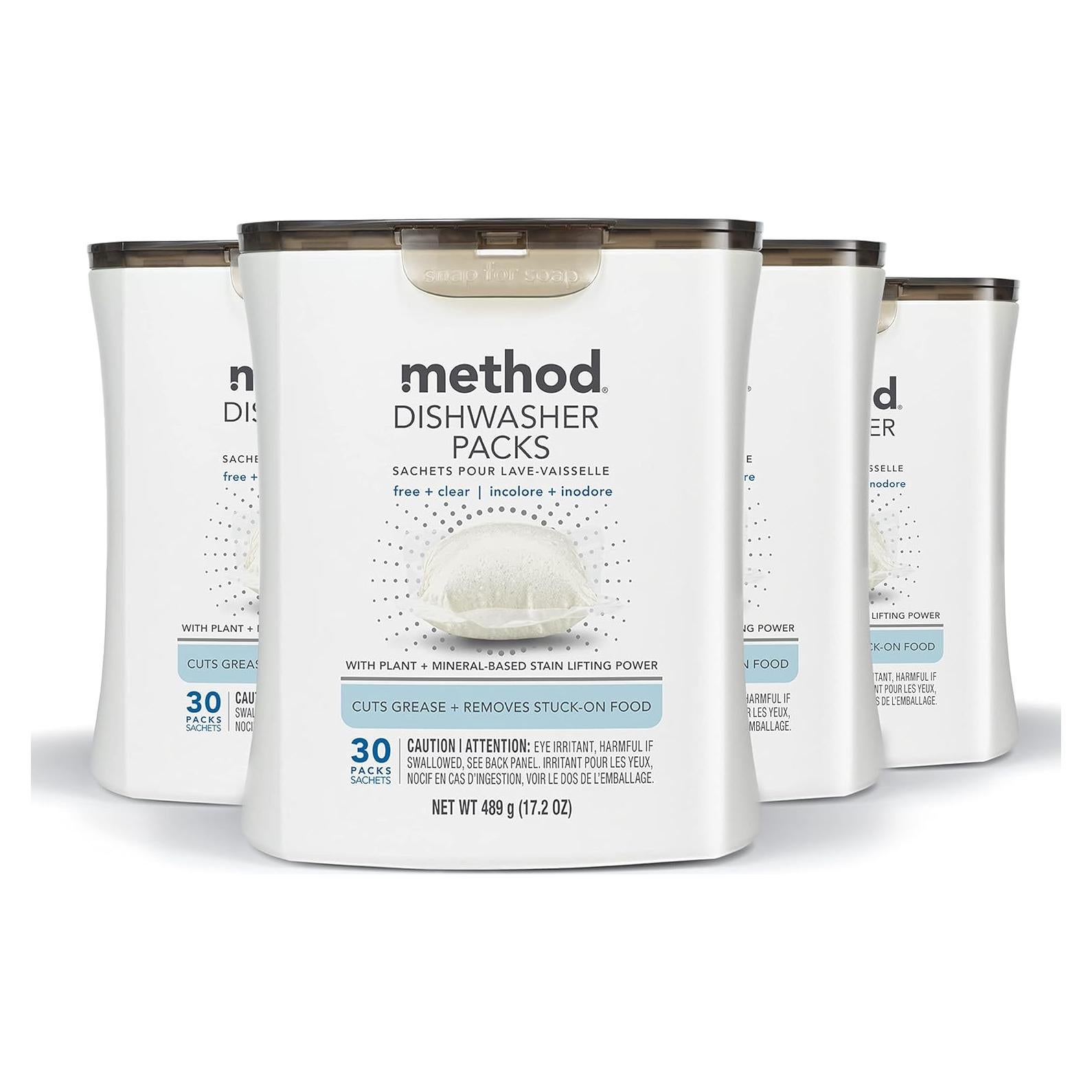 Detergente para Lavavajillas Method 30 Tabletas Sin Fragancia