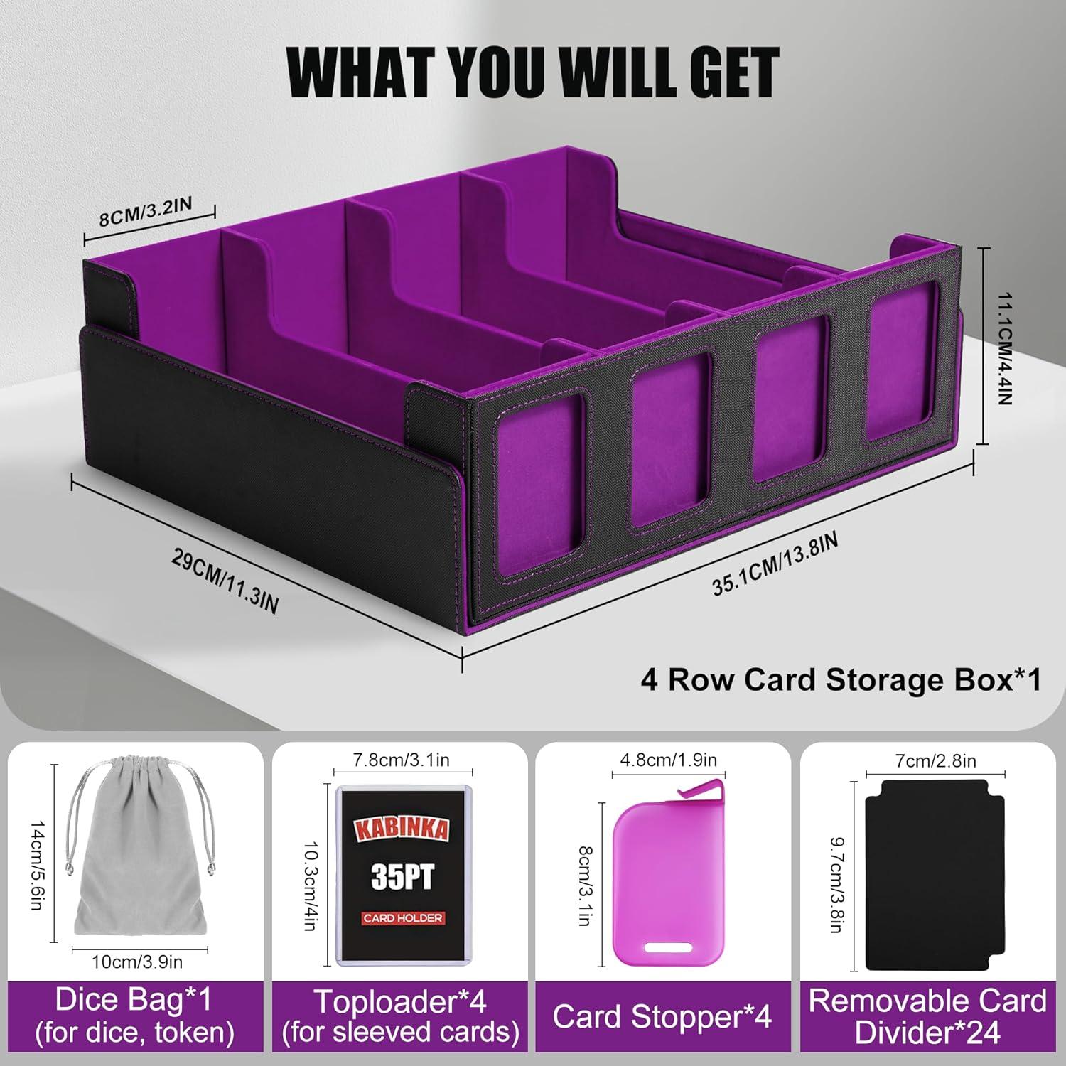 Caja de Almacenamiento Kabinka para 2400 Cartas Coleccionables
