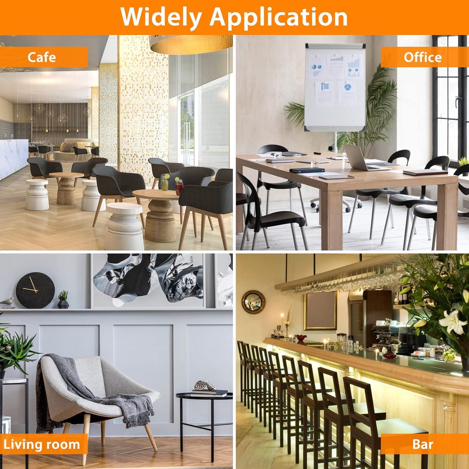 36 Protectores de Suelo para Patas de Sillas Cuadradas Glaais