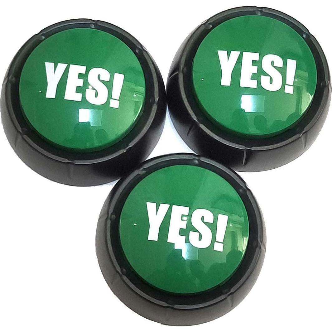 Botón de Sonido Joffreg YES Verde - Reproduce 2000 veces