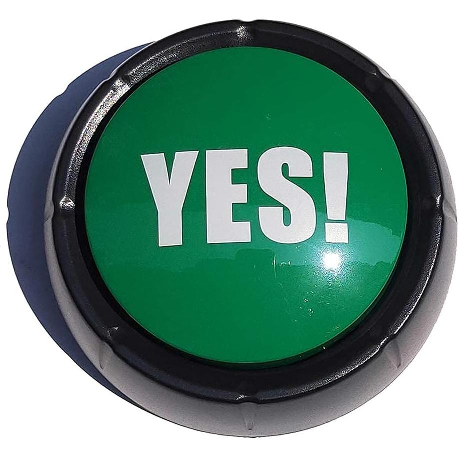 Botón de Sonido Joffreg YES Verde - Reproduce 2000 veces