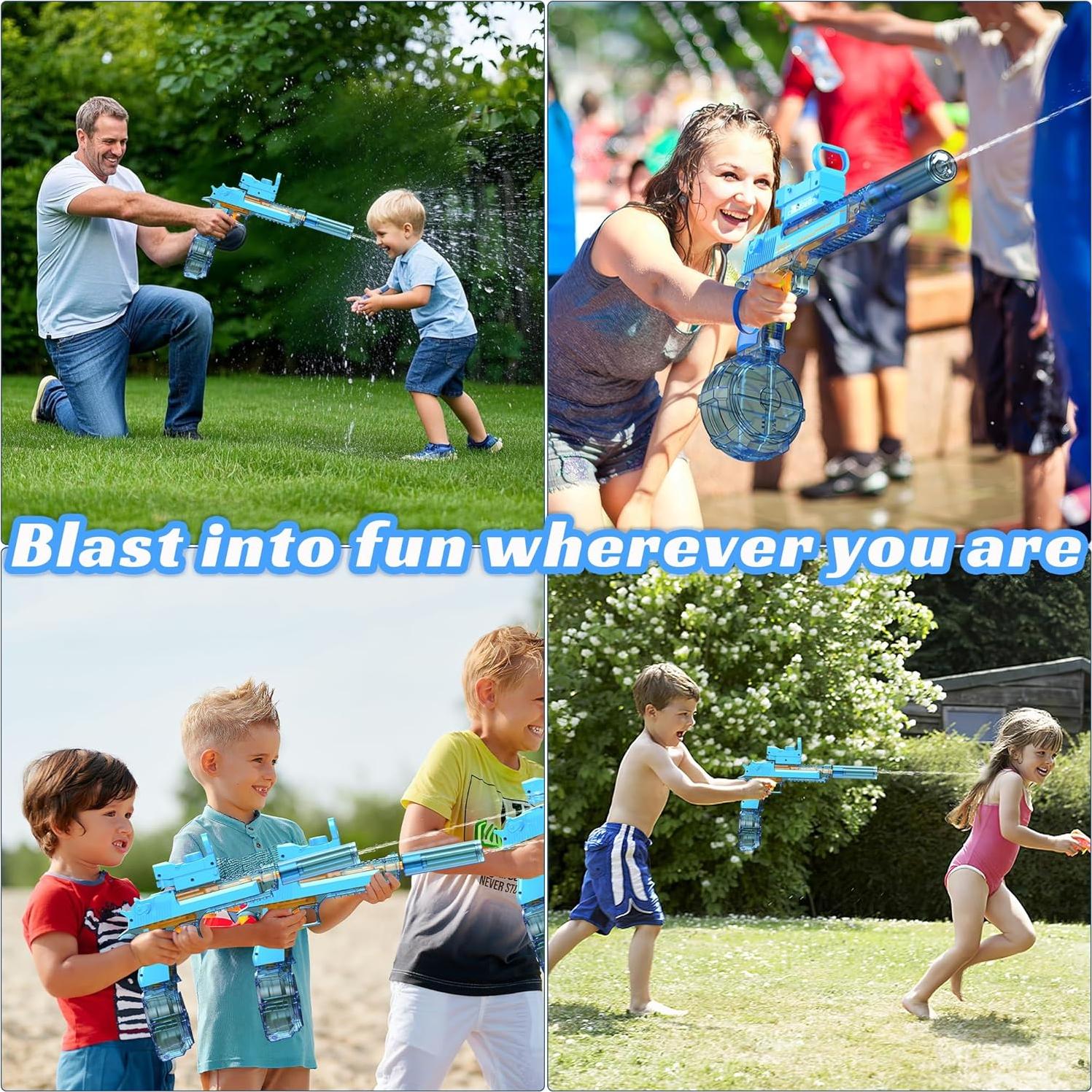 Pistola de Agua Eléctrica Automática Flybakiz Azul 1200mAh