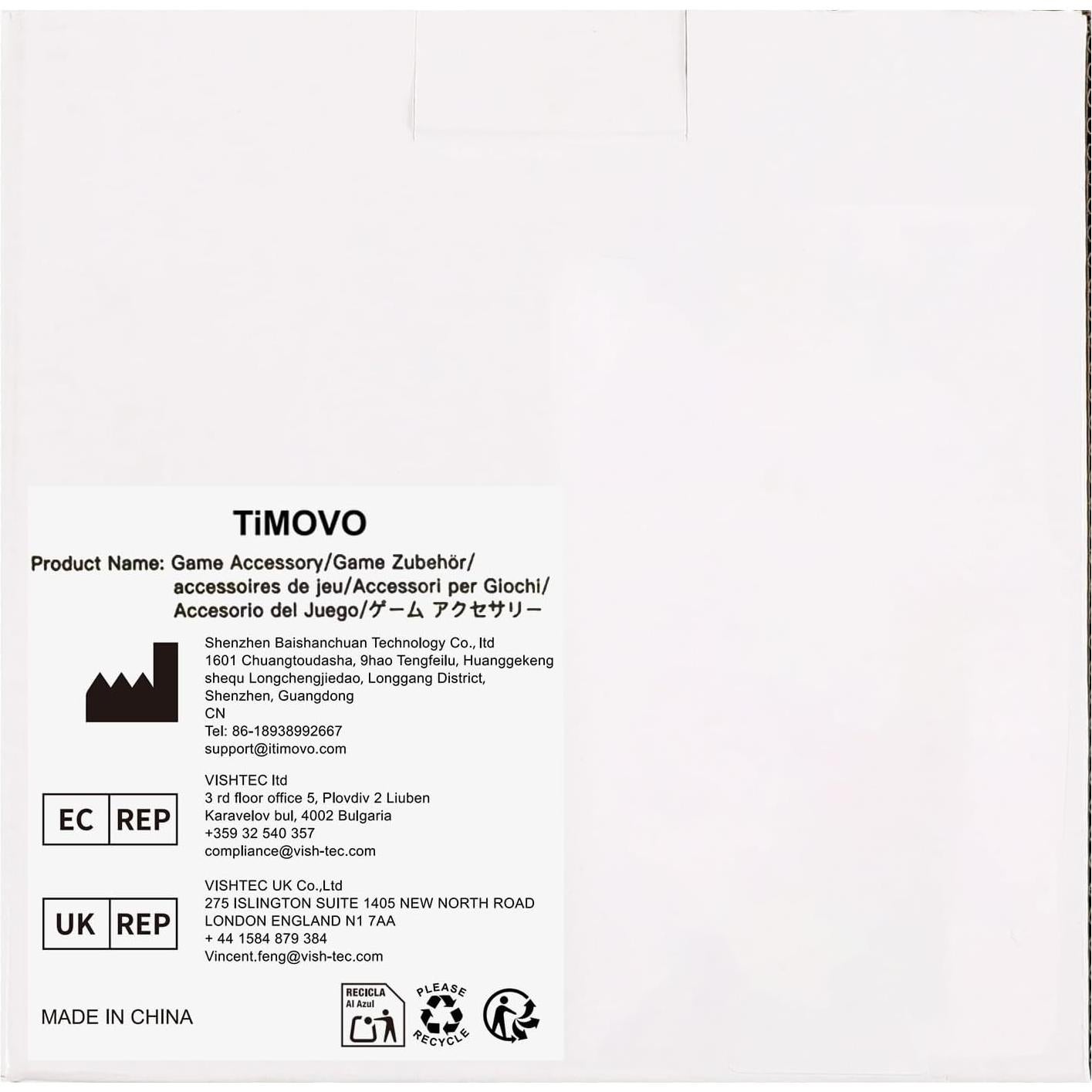 Caja de Deck TiMOVO para Commander 200+ Cartas Negro/Naranja