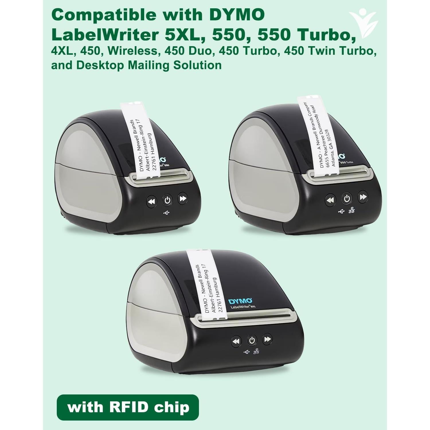 Etiquetas de Dirección Yuanqimm 30336, 25mm x 54mm, 2 Rollos