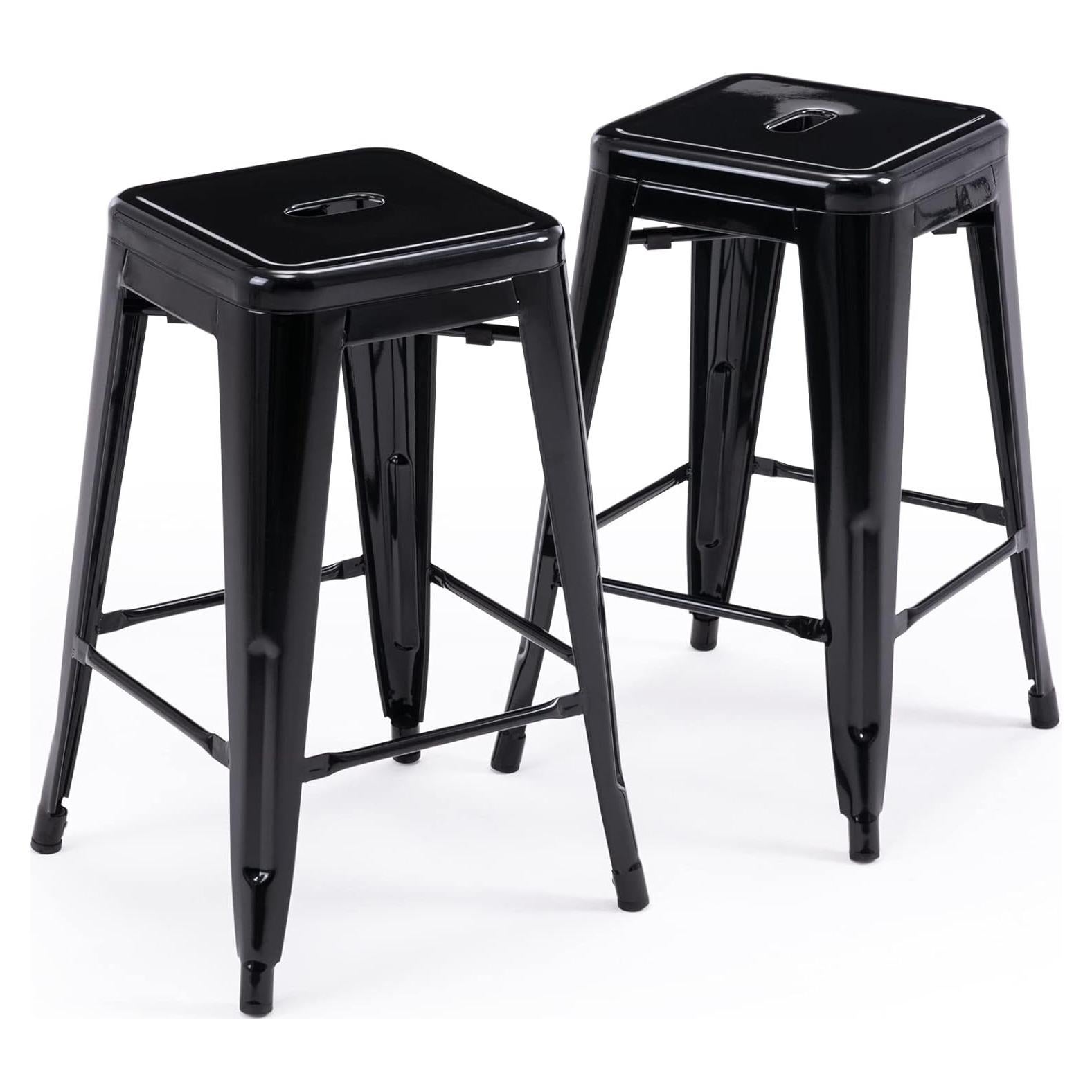 Taburetes de Bar Sin Respaldo Vogue Furniture Direct - Juego de 2