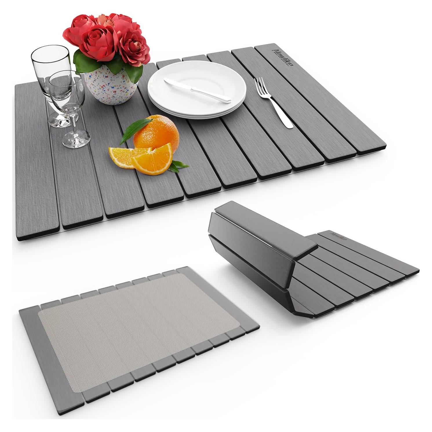 Alfombrilla de Secado Rápido Diatomácea HotFox 39x6cm Gris