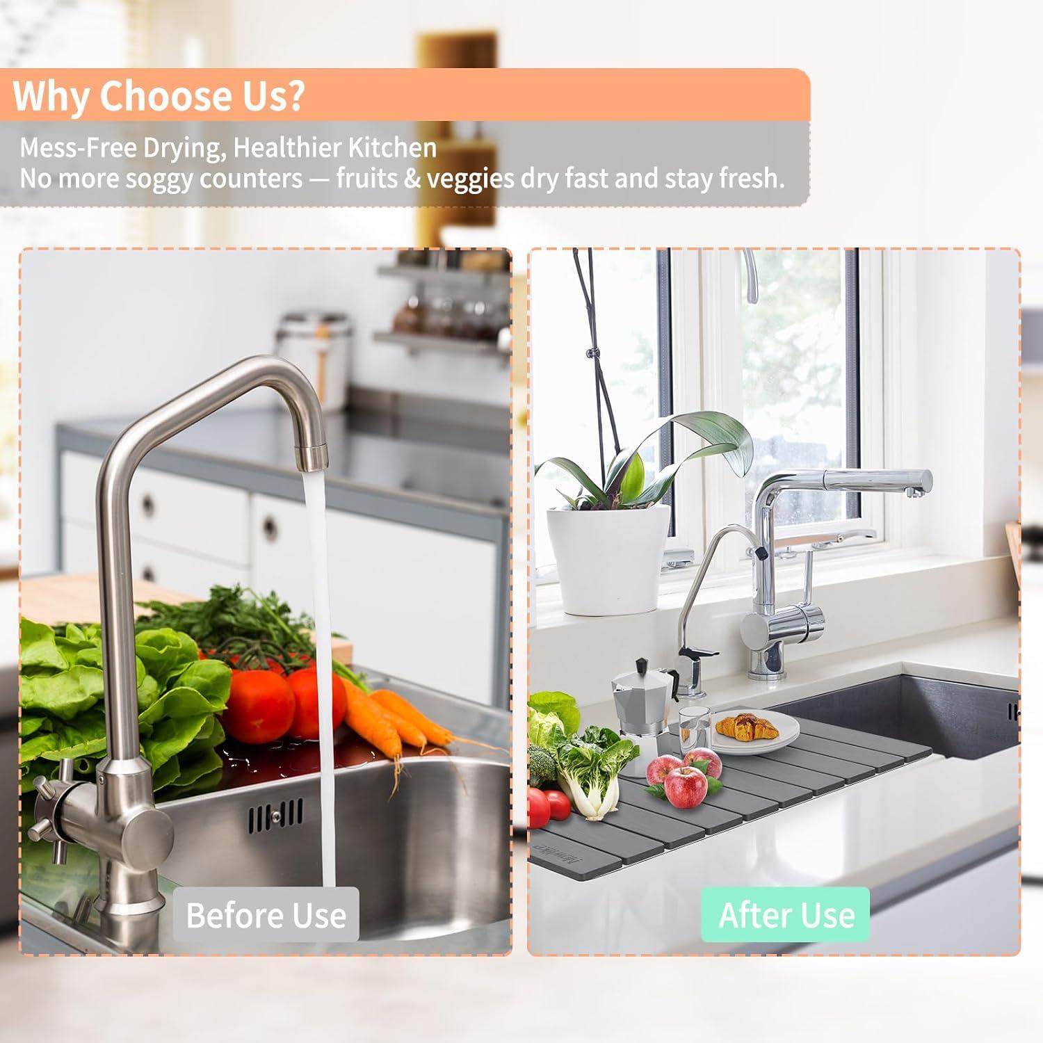 Alfombrilla de Secado Rápido Diatomácea HotFox 39x6cm Gris