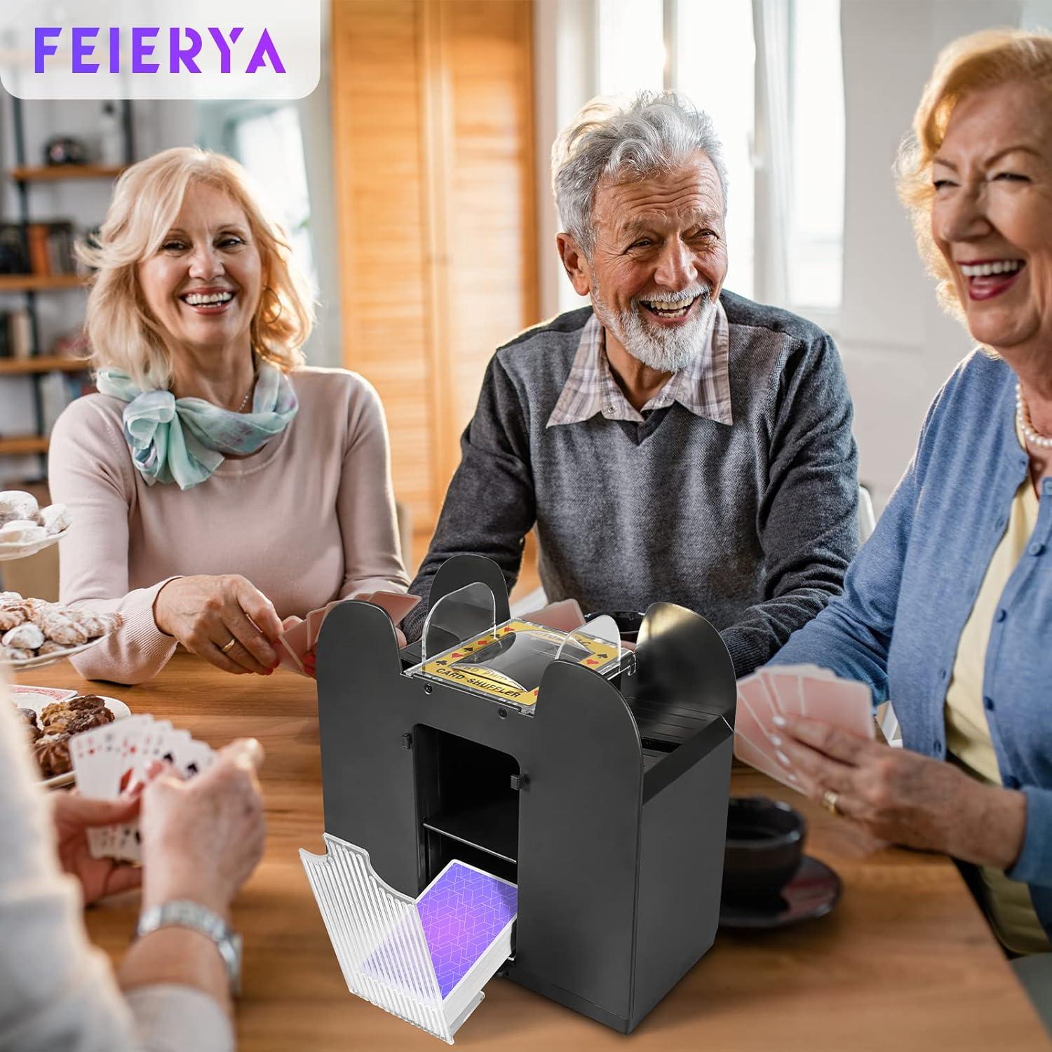Barajador de Cartas Automático FEIERYA 6 Barajas Eléctrico