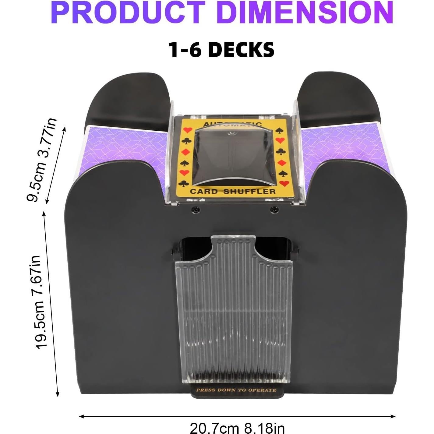 Barajador de Cartas Automático FEIERYA 6 Barajas Eléctrico