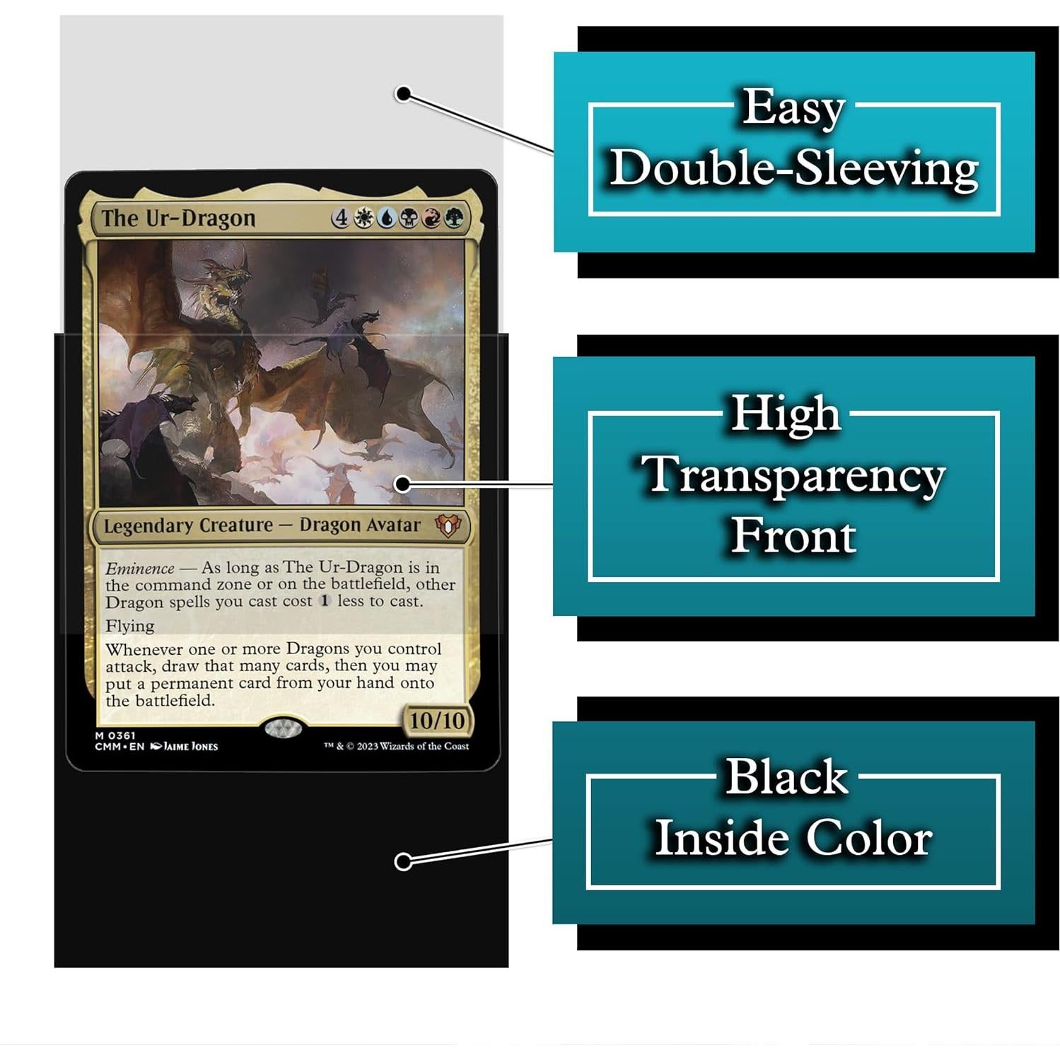 Fundas para Cartas Dragón UR Digital Sorcery 102 Unidades