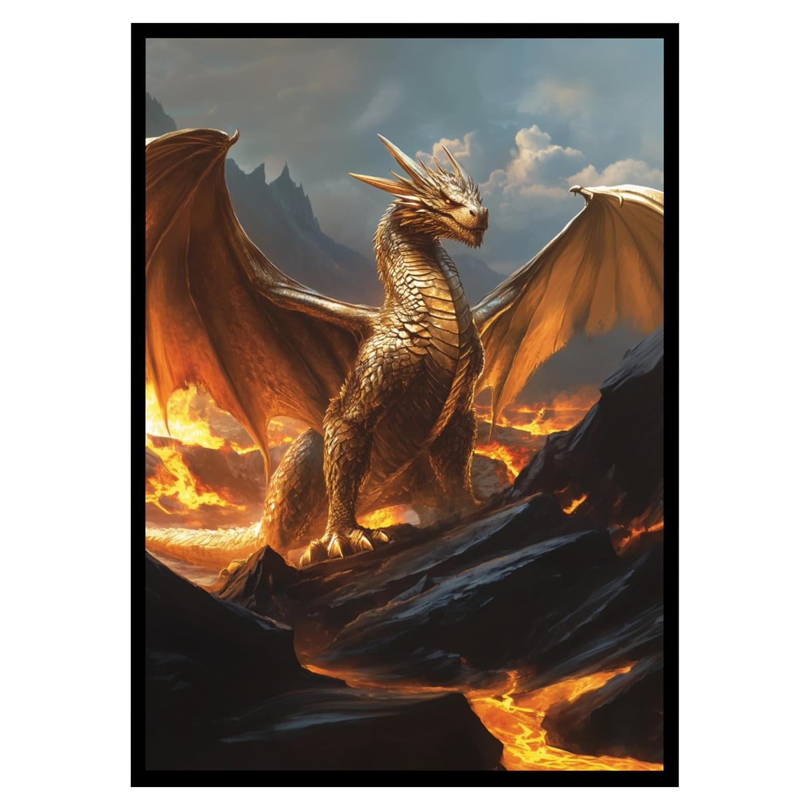 Mangas para Cartas Digital Sorcery Dragón de Bronce 102 Unidades