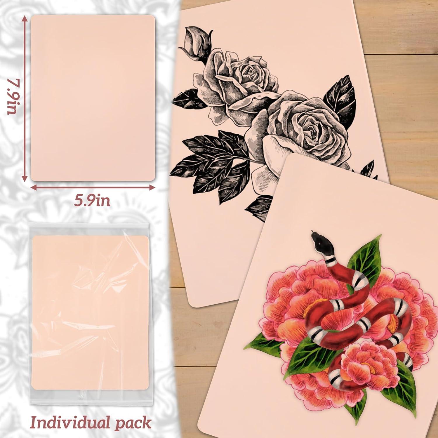 Piel Falsa de Tatuaje Sintética 3mm KTKAJW - 4 Piezas