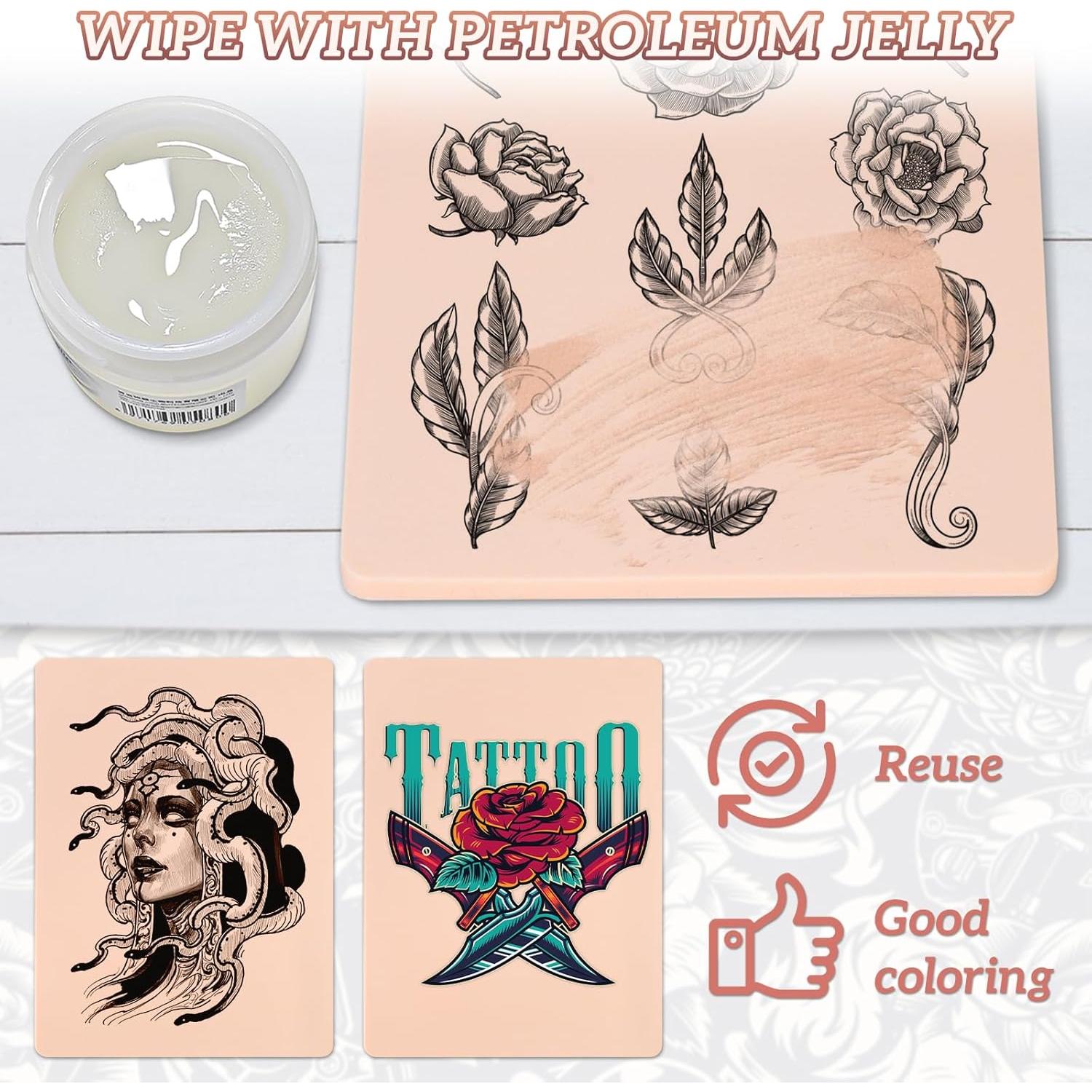 Piel Falsa de Tatuaje Sintética 3mm KTKAJW - 4 Piezas