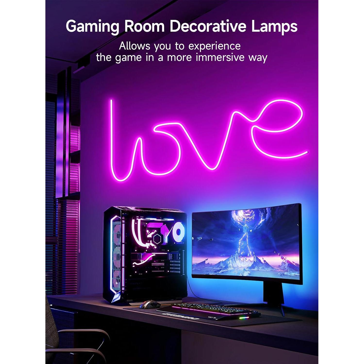 Luces de Cuerda LED Neón GIPOYENT 5m RGB Impermeables