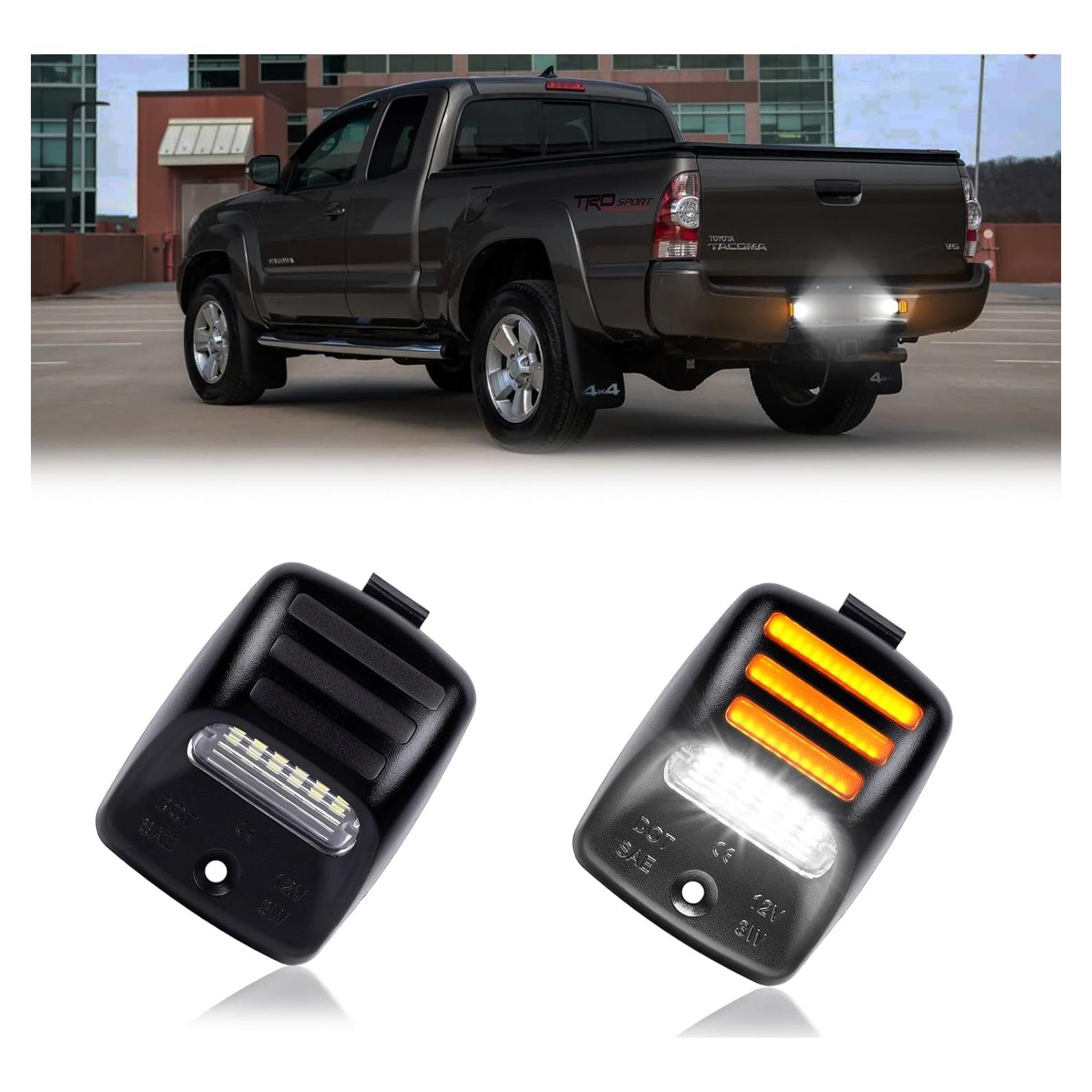 Gempro Luz de Placa de Licencia LED Ámbar para Toyota Tacoma y Tundra