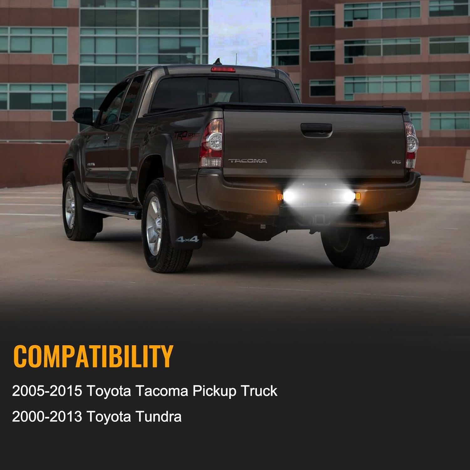 Gempro Luz de Placa de Licencia LED Ámbar para Toyota Tacoma y Tundra