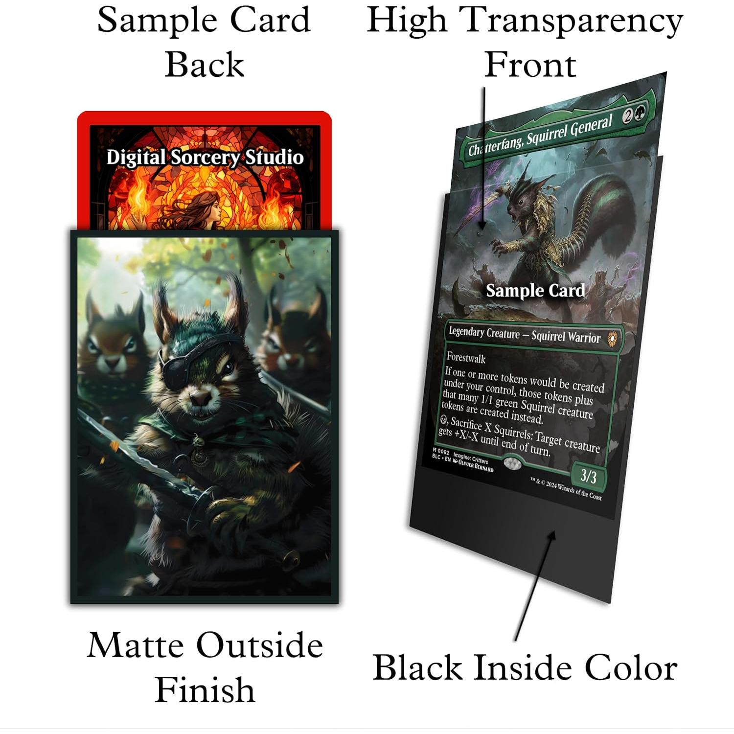 Mangas para Cartas Digital Sorcery 100 Unidades 66x92mm