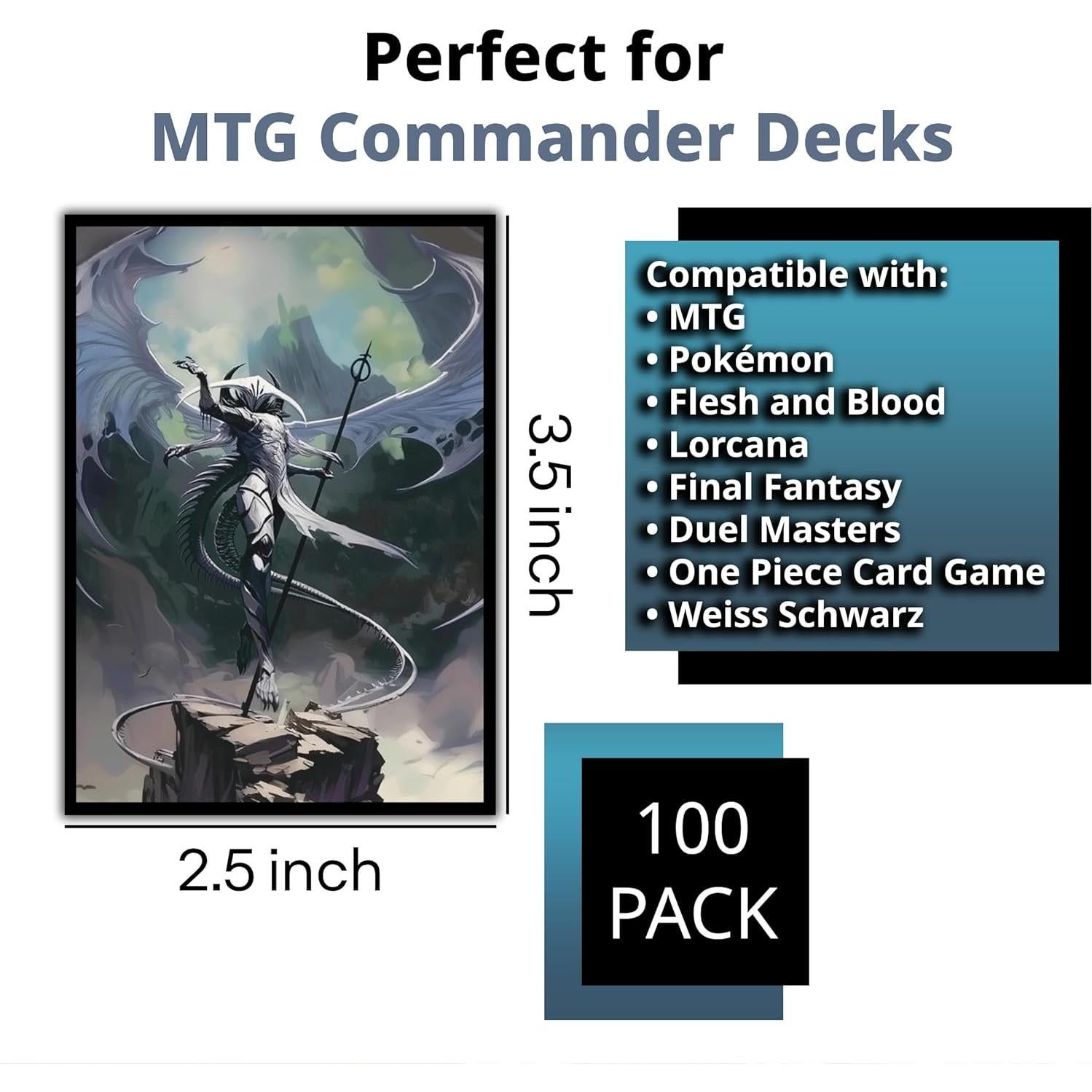 Mangas para Cartas Digital Sorcery Angel Horror - 102 Pzas