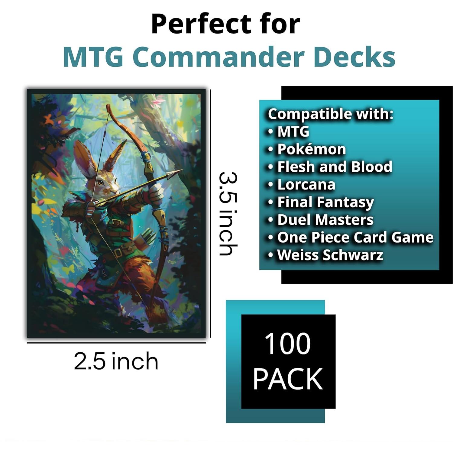 Mangas para Cartas Digital Sorcery Rabbit Archer 100 Unidades